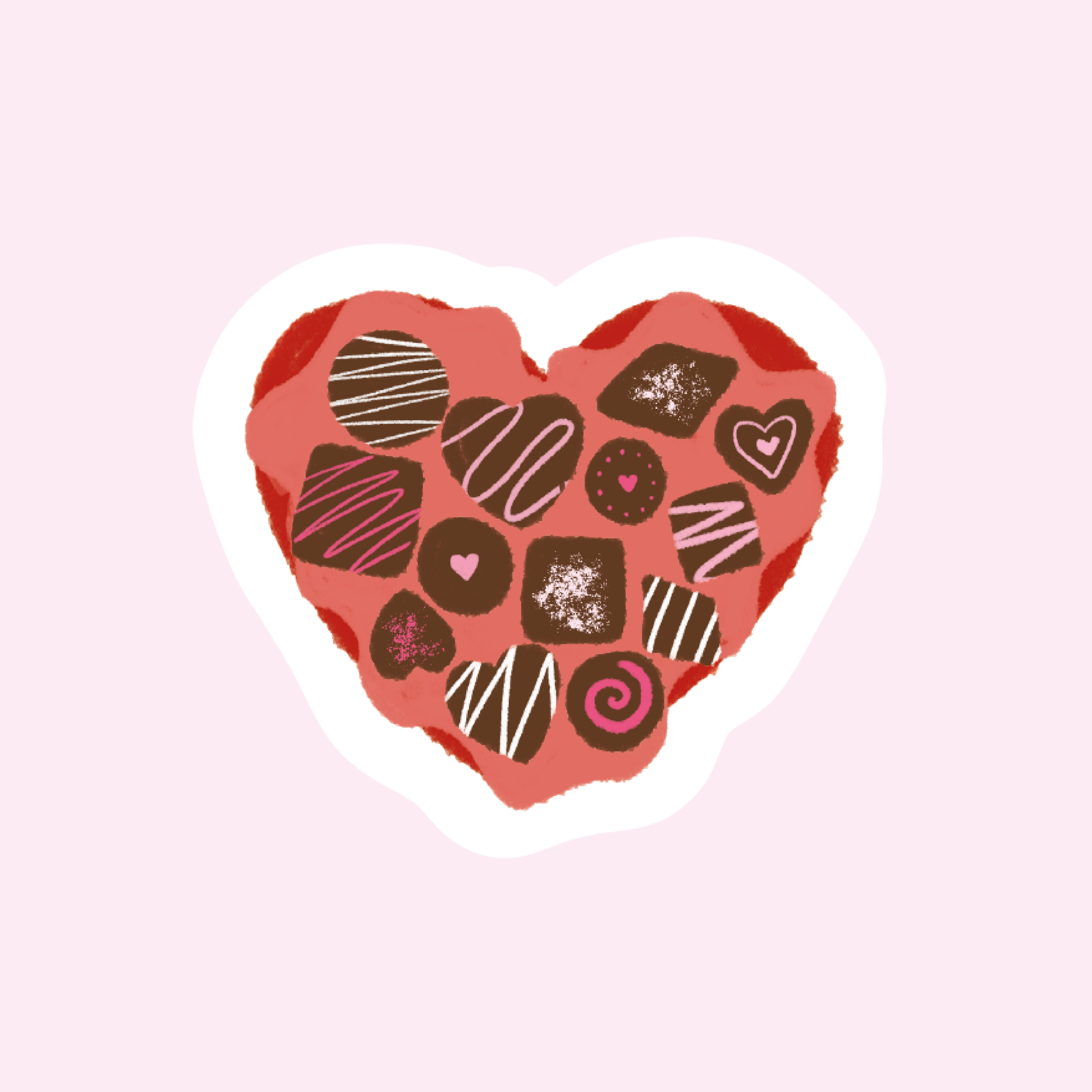 Sticker Boîte de chocolats