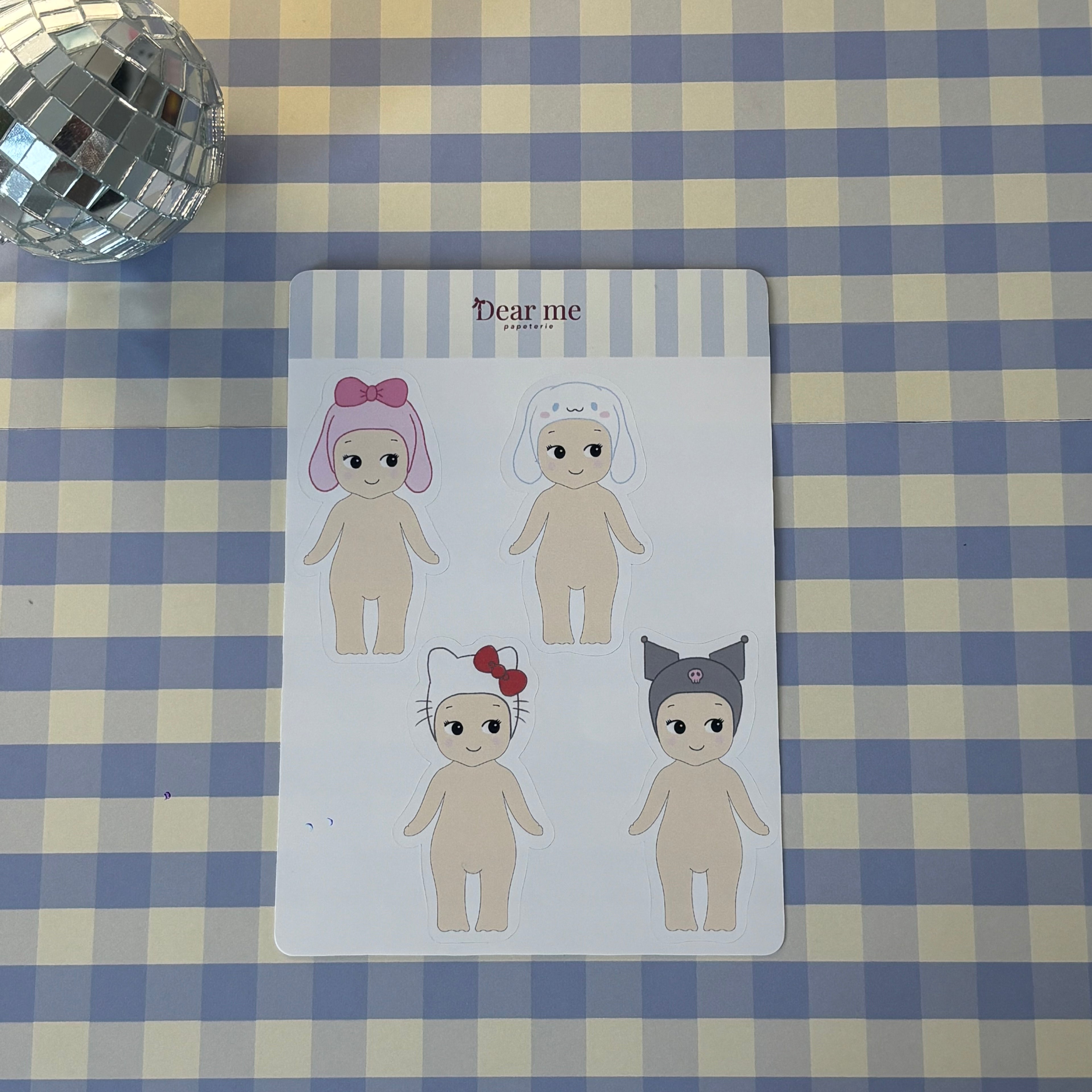 Planche stickers A6 - Babies déguisements