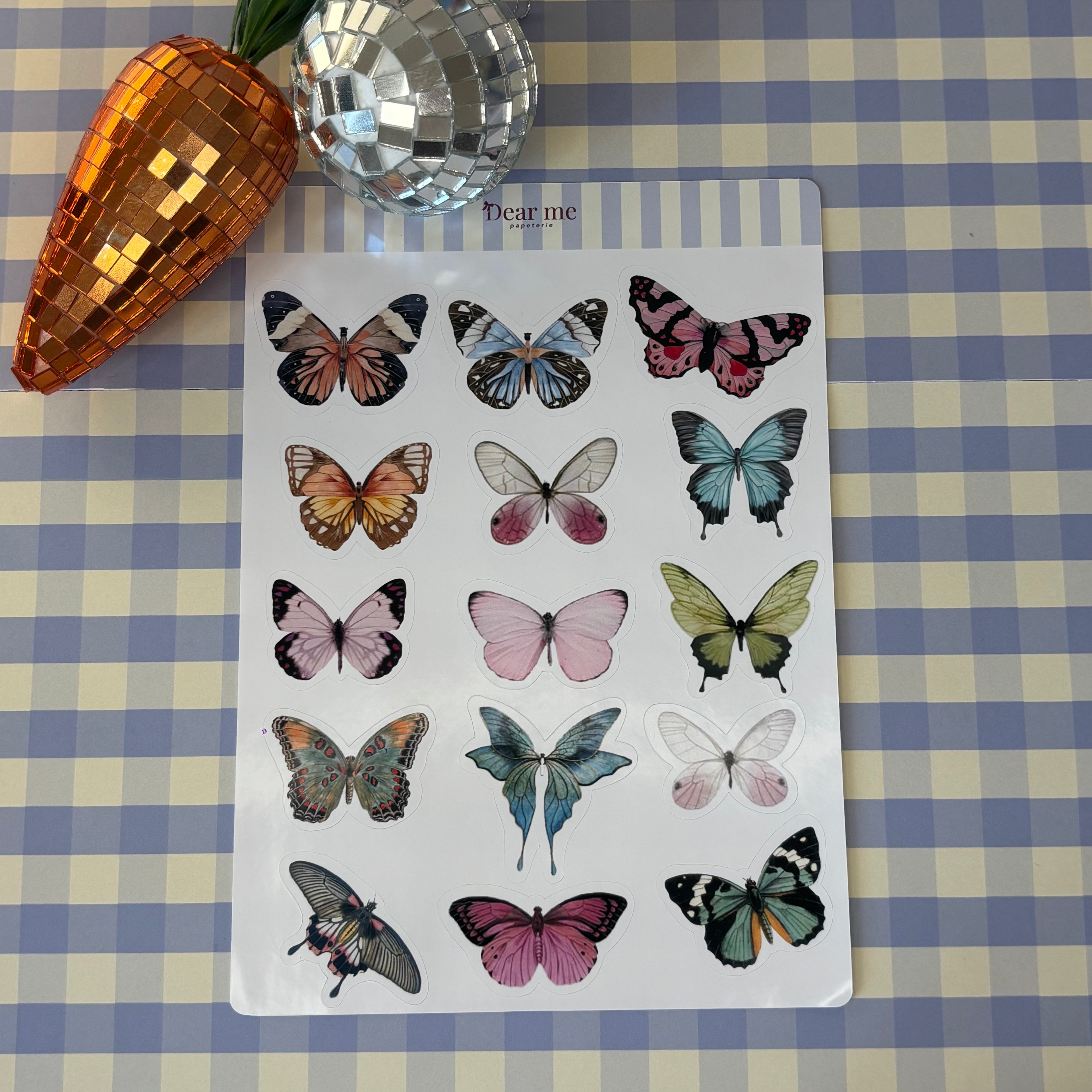Planche stickers A5 - Papillons