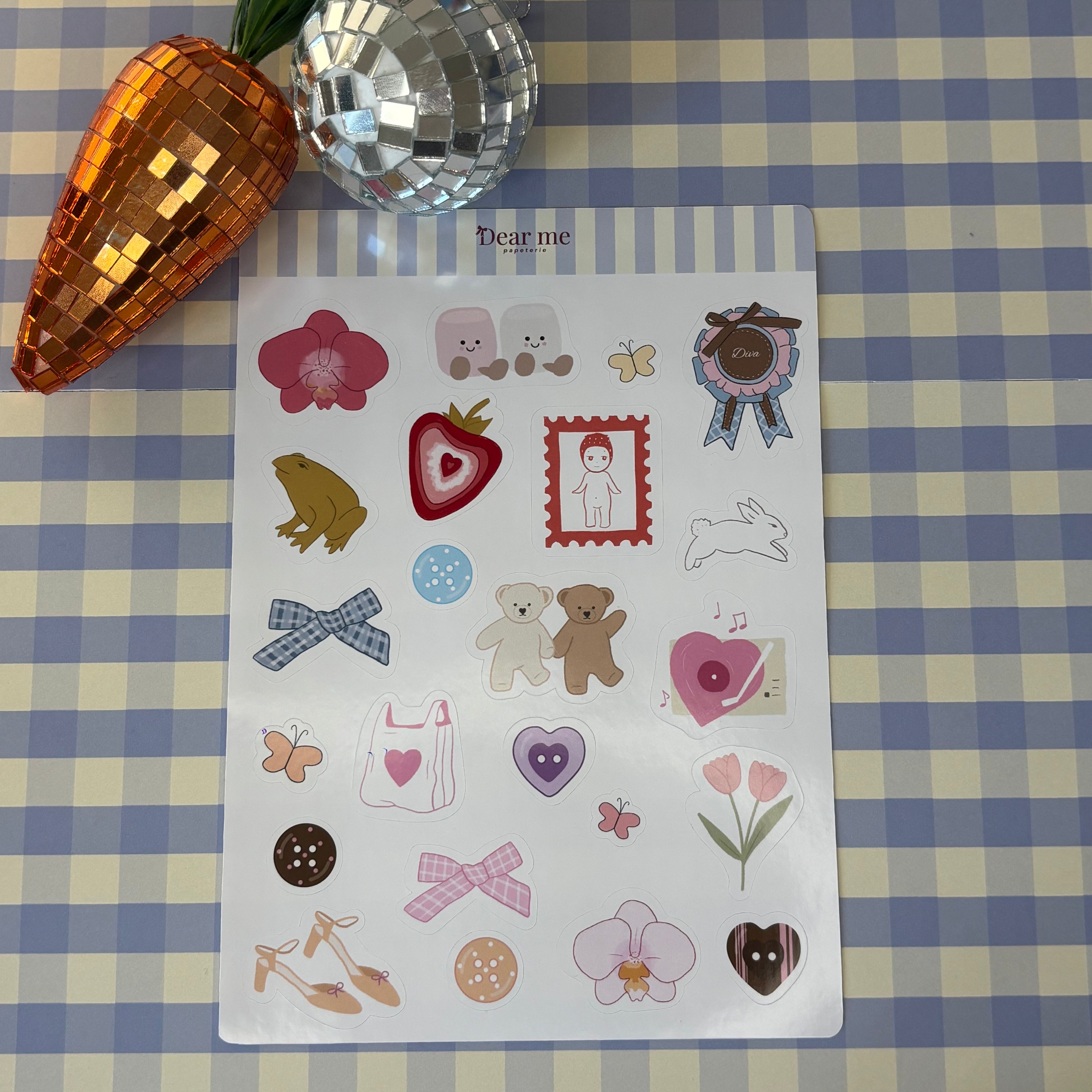 Planche stickers A5 - Girly things