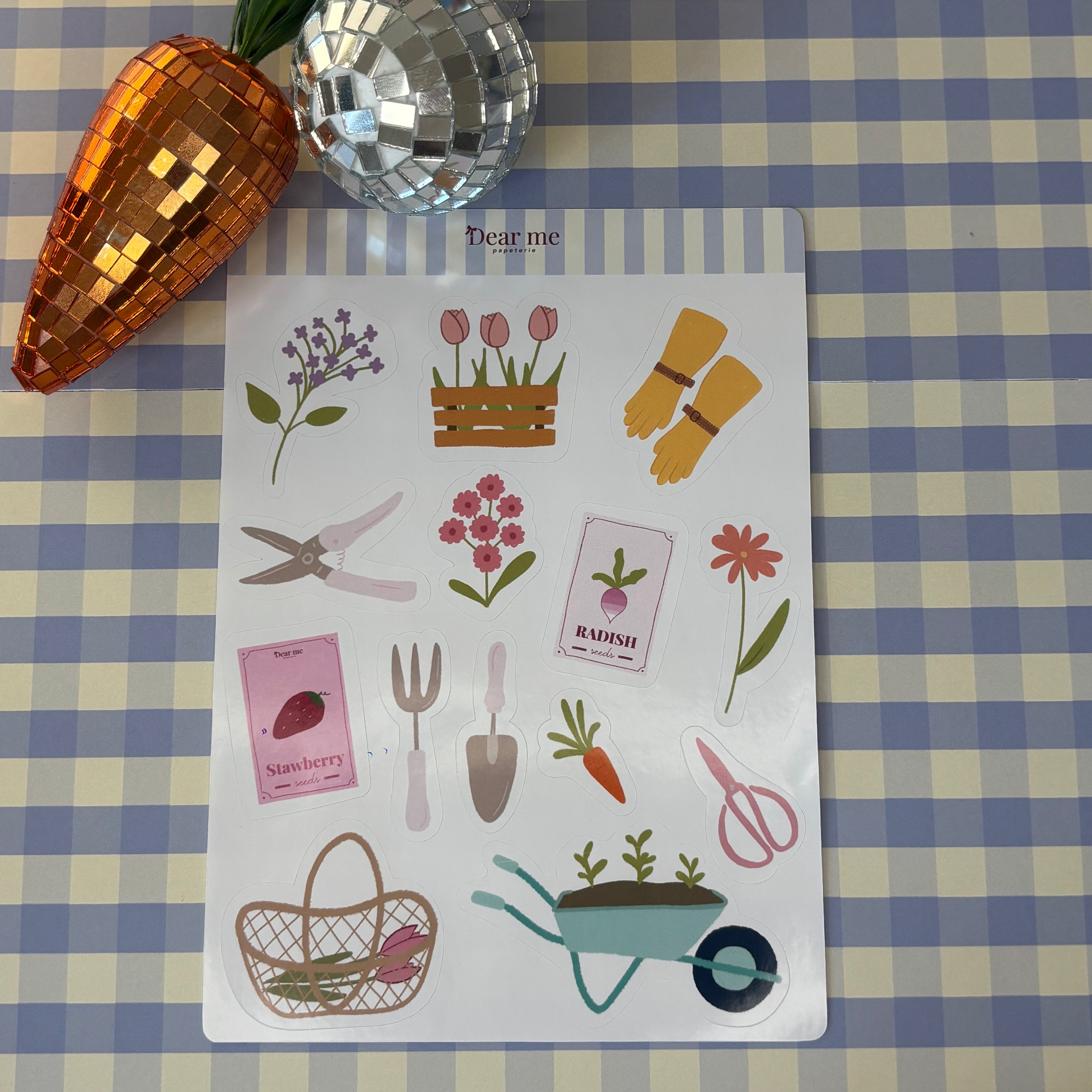 Planche stickers A5 - Jardinage