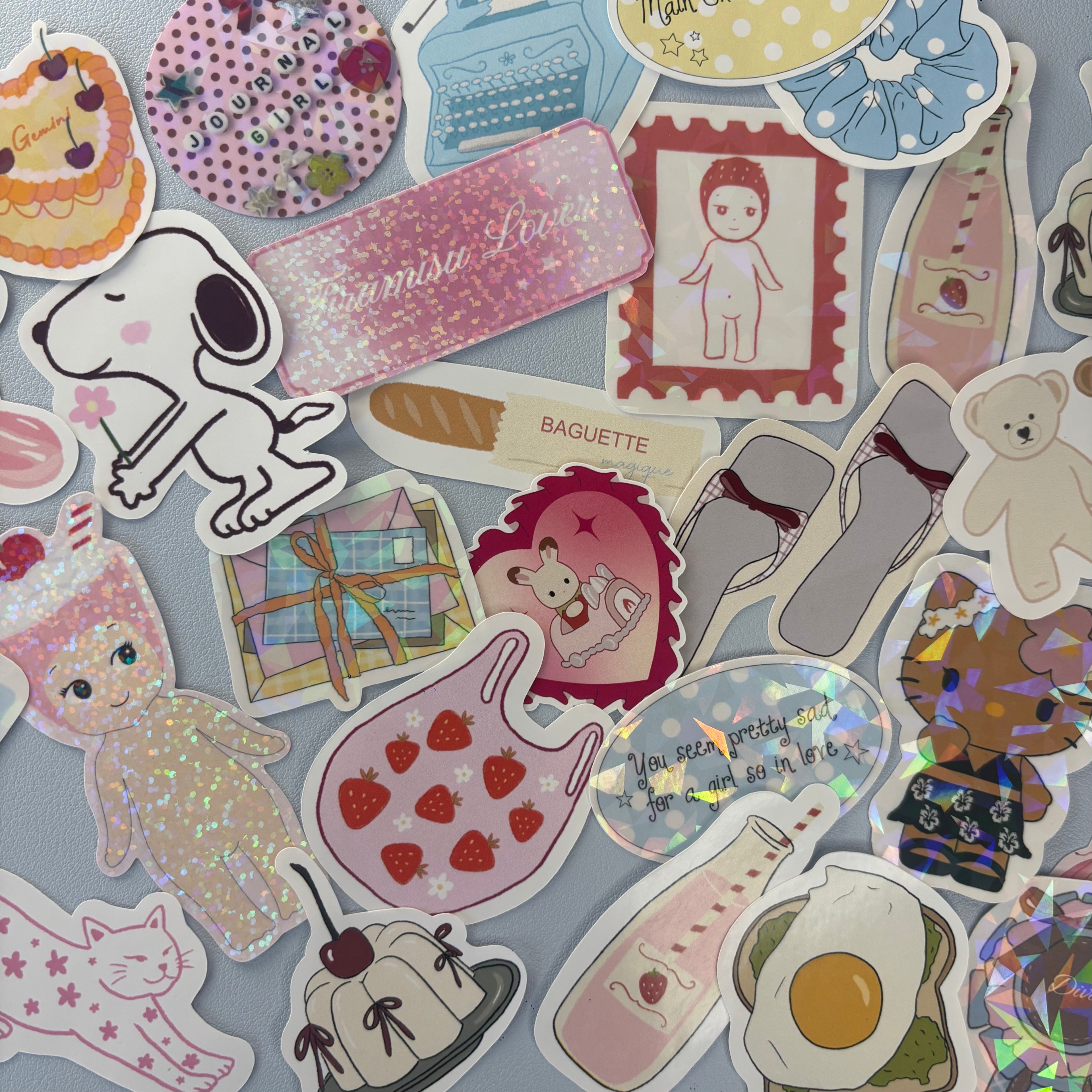 Sticker Tête baby orchidée