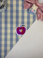 Sticker pomme croquée