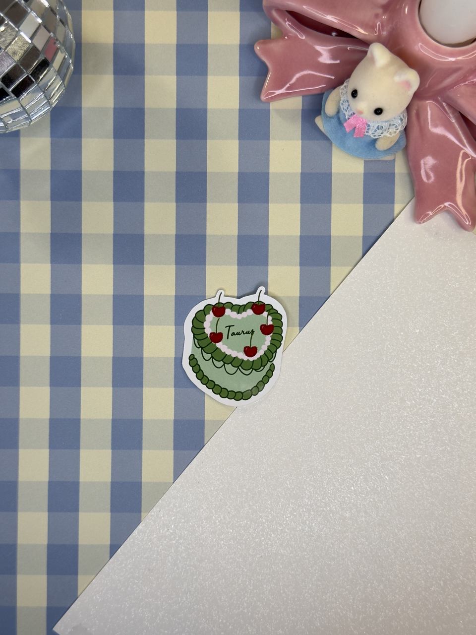 Sticker bento cake Taurus (Taureau)