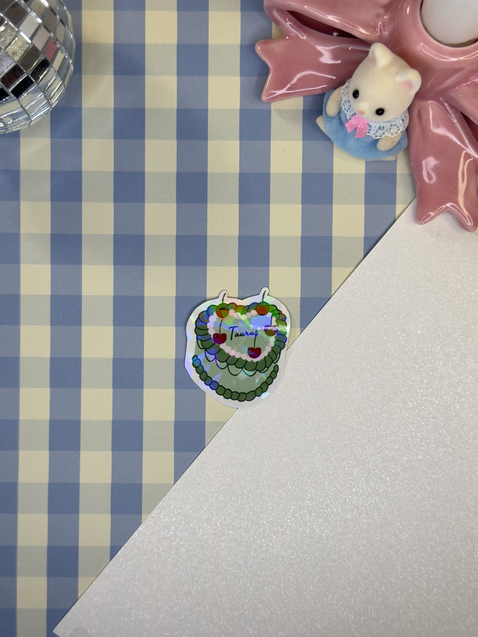 Sticker bento cake Taurus (Taureau)