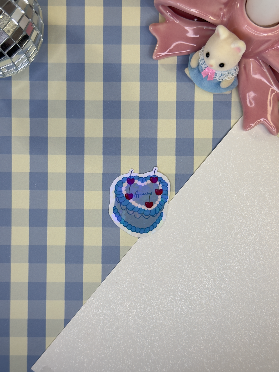 Sticker bento cake Aquarius (Verseau)