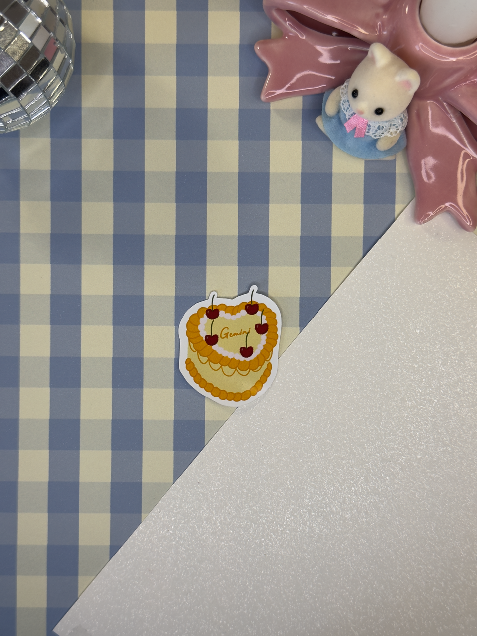 Sticker bento cake Gemini (Gémeaux)