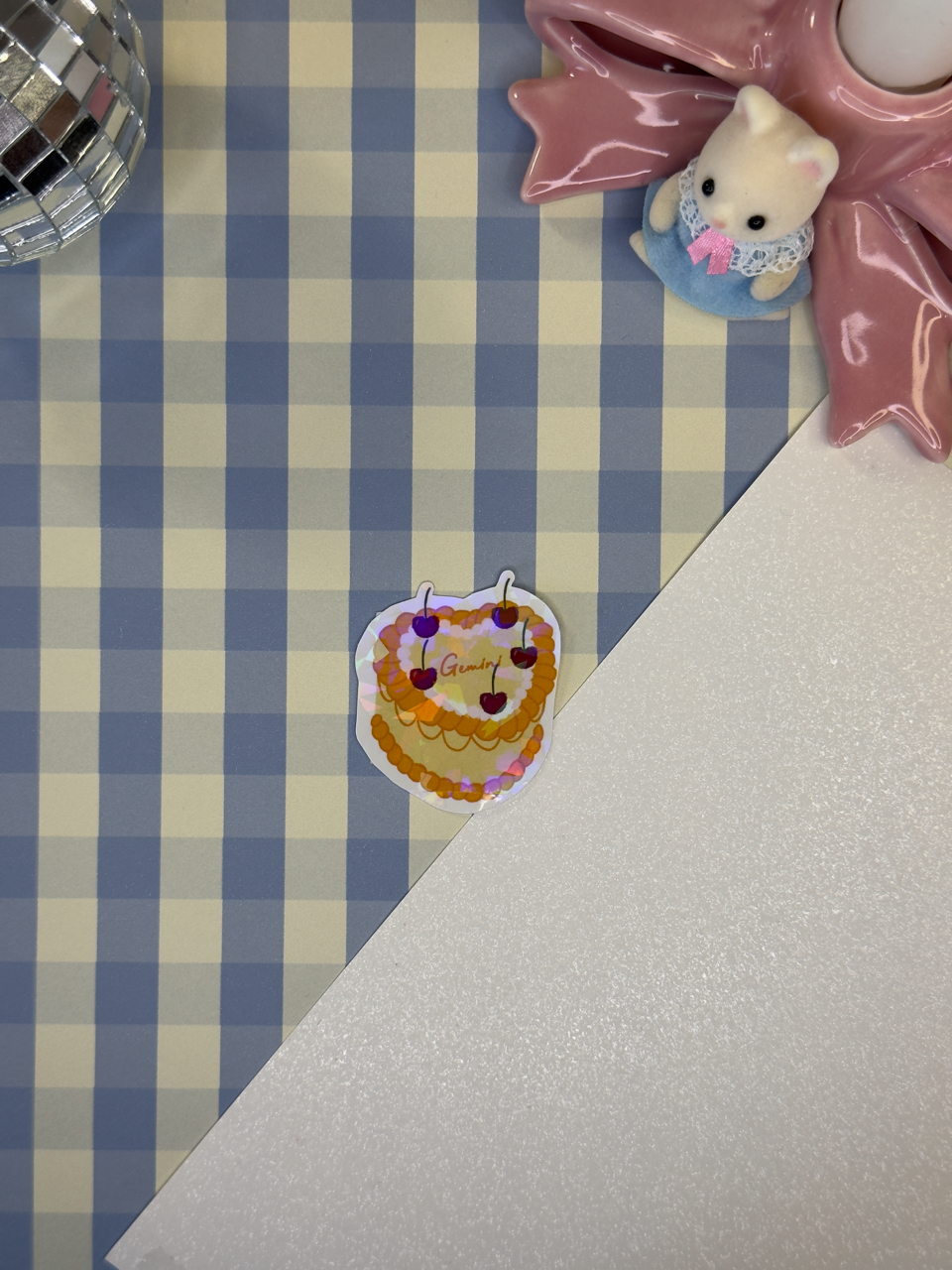 Sticker bento cake Gemini (Gémeaux)