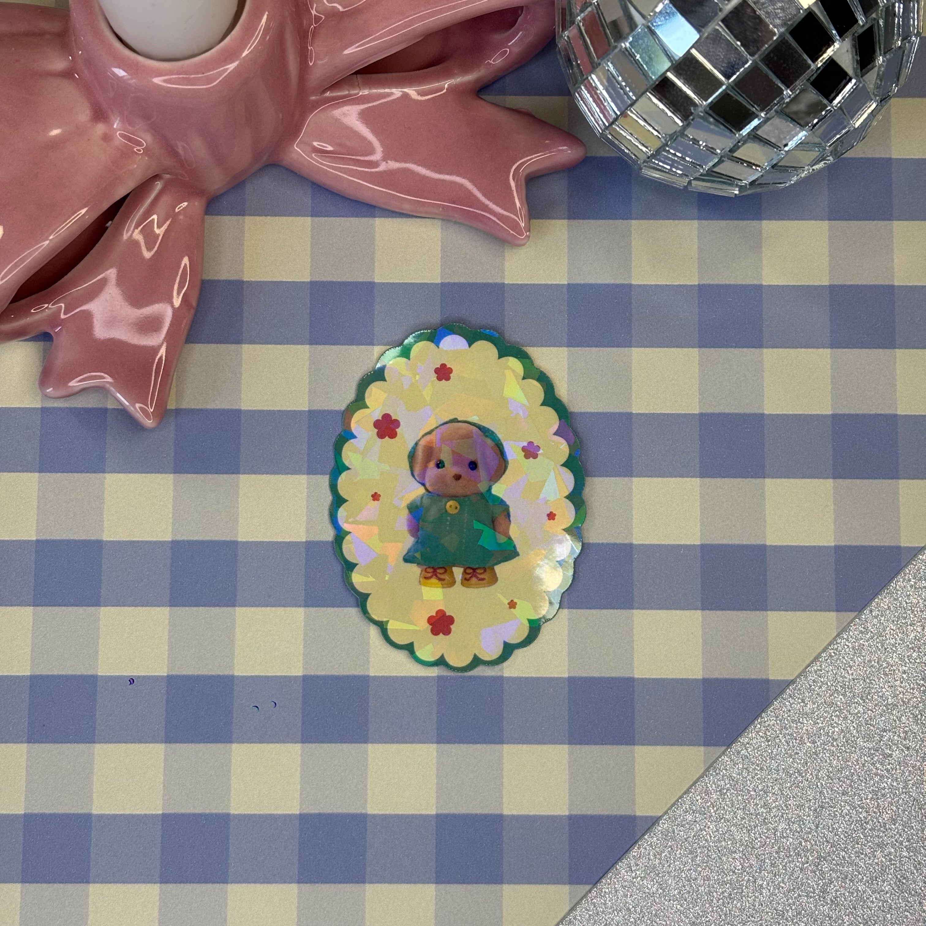 Sticker Pailleté Chien