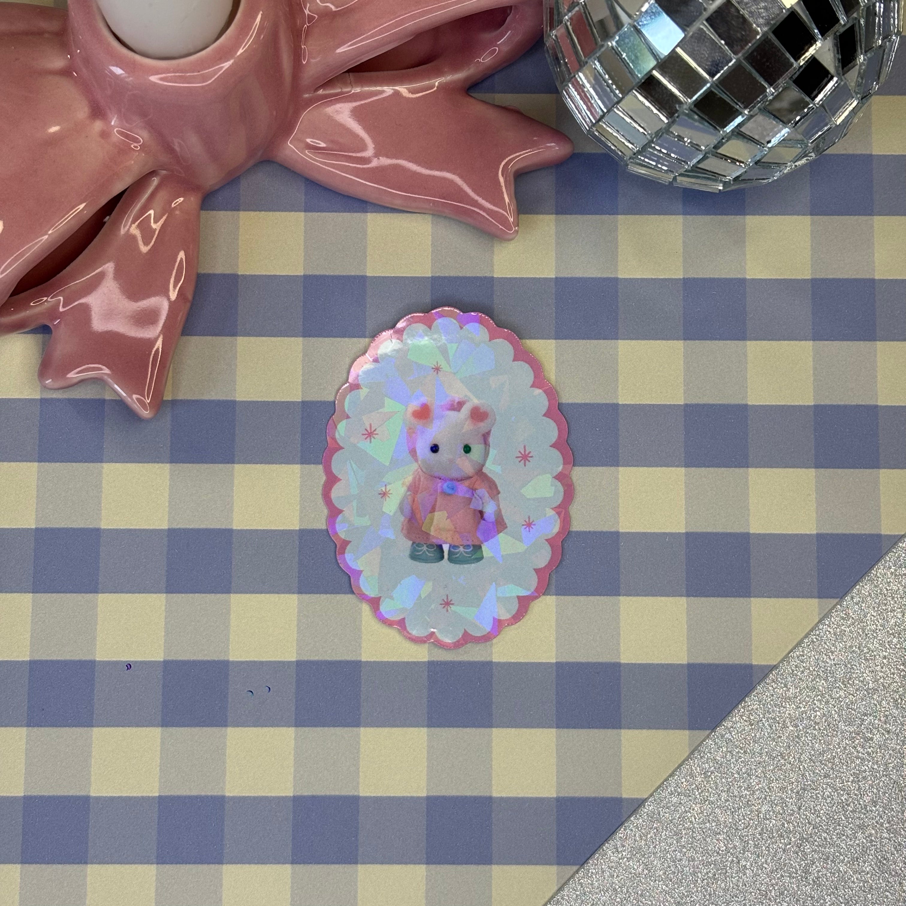 Sticker Pailleté Souris