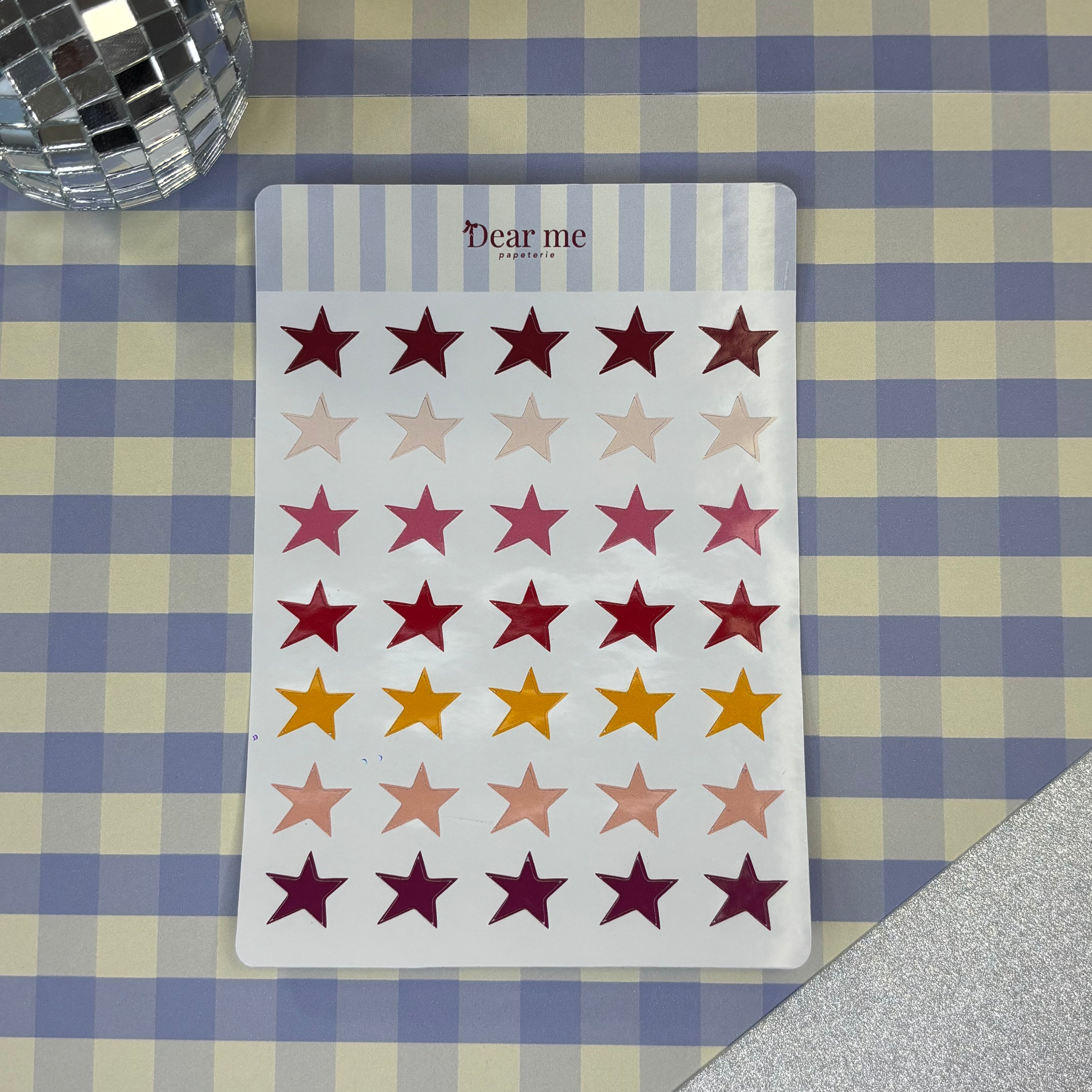 Planche stickers A6 - Étoiles