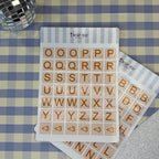 Planche stickers A6 - Lettres Scrabble