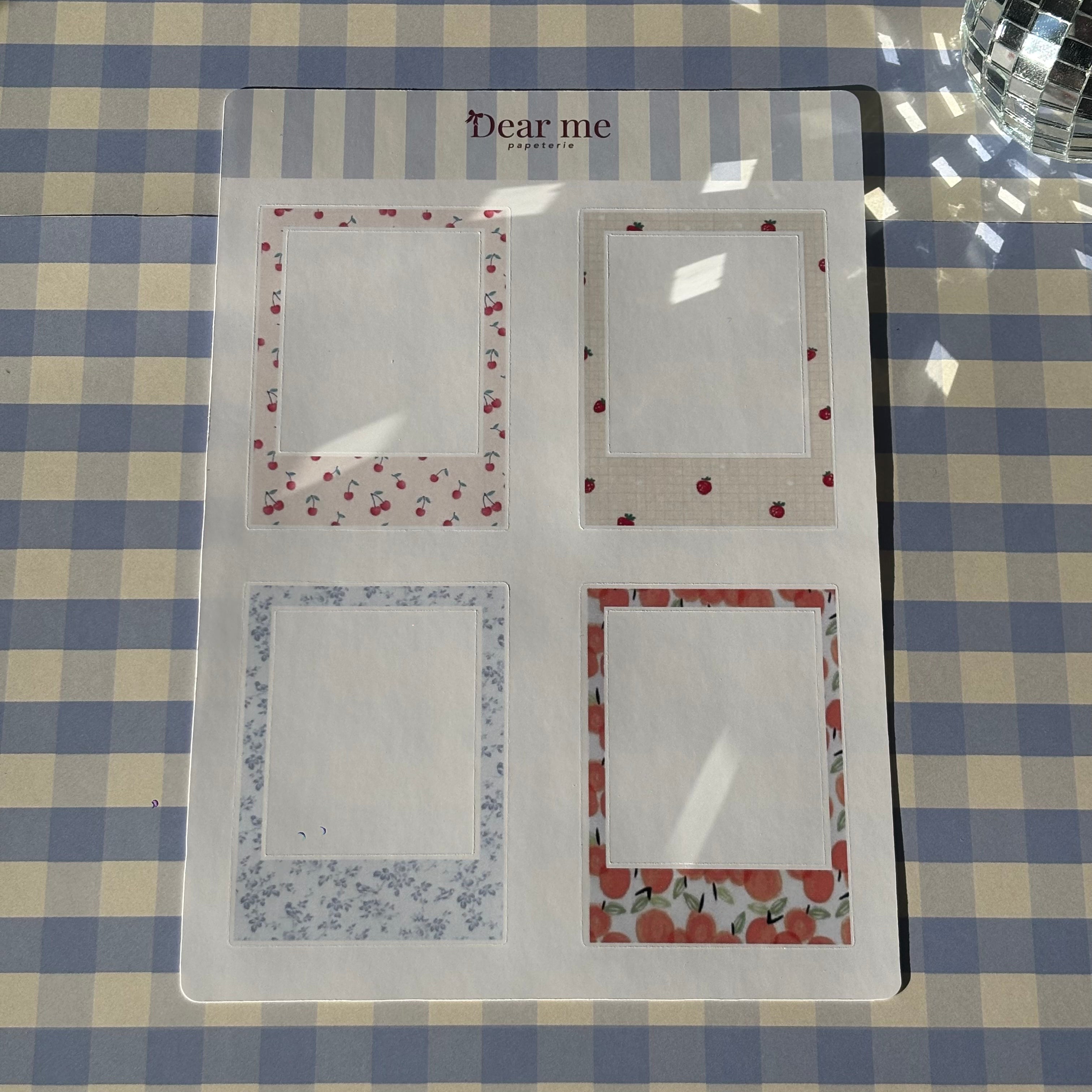 Planche stickers A5 - Photos polaroids