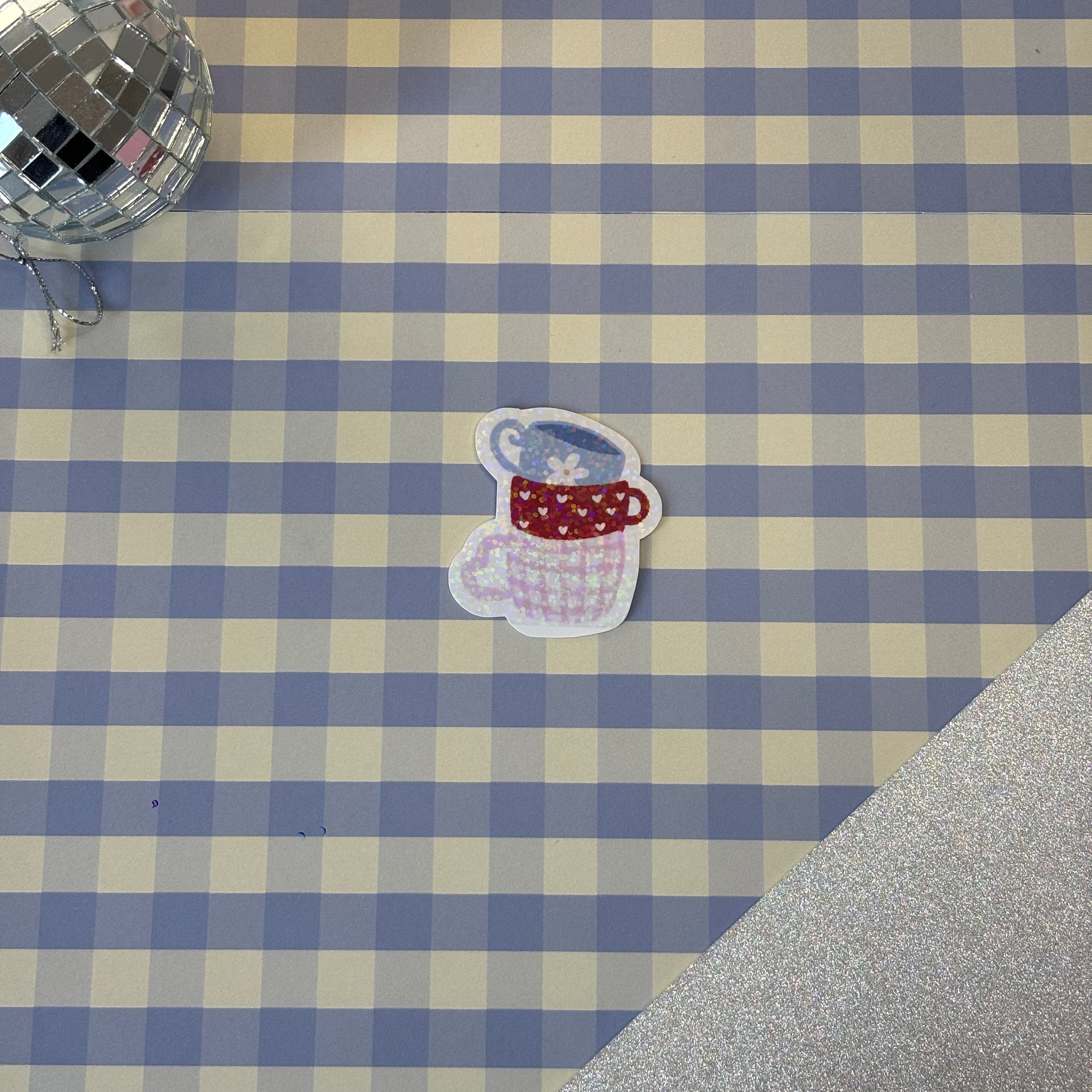 Sticker Tasses empilées