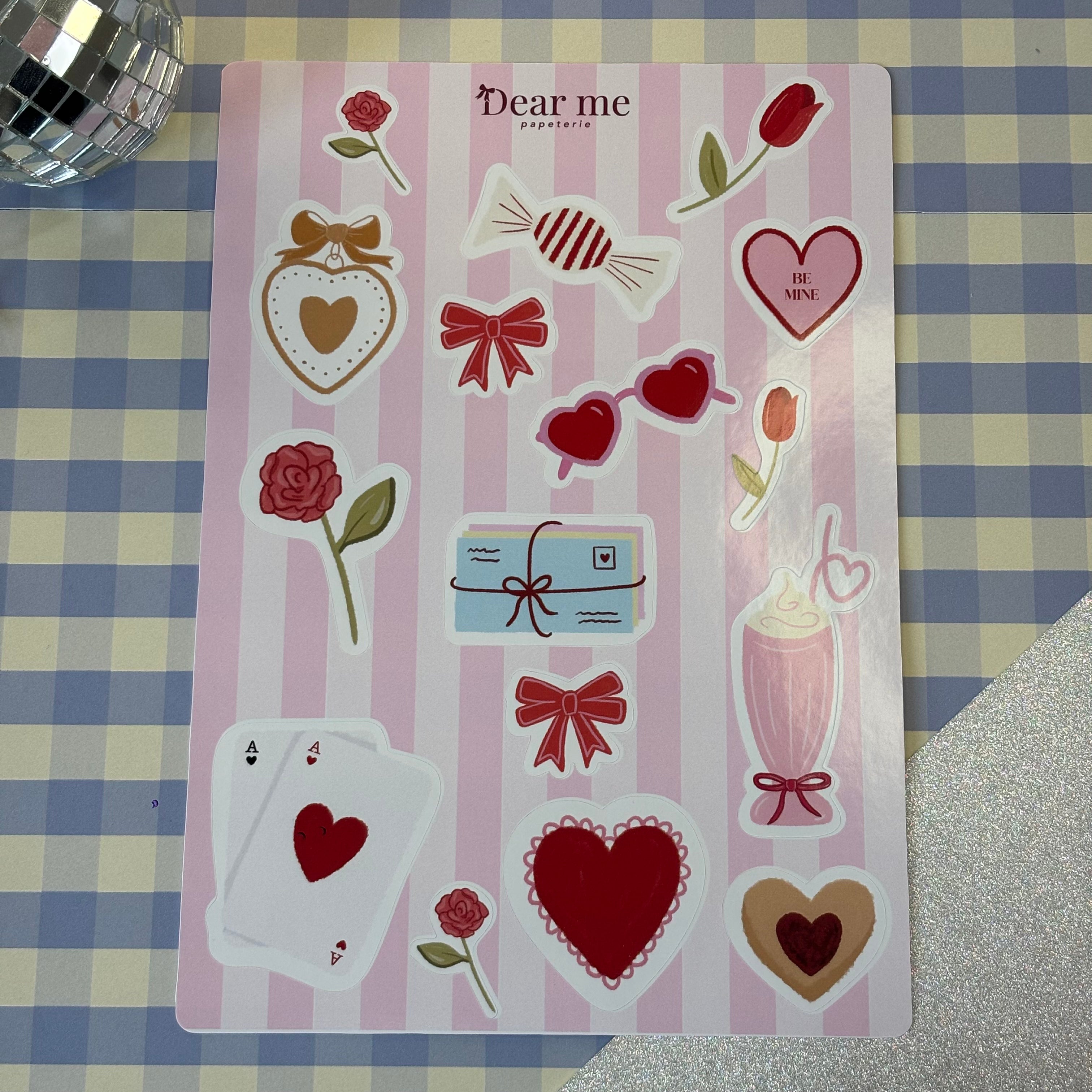 Planche stickers A5 - Valentine's Day 1