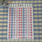 Planche stickers A5 - Lettres formes