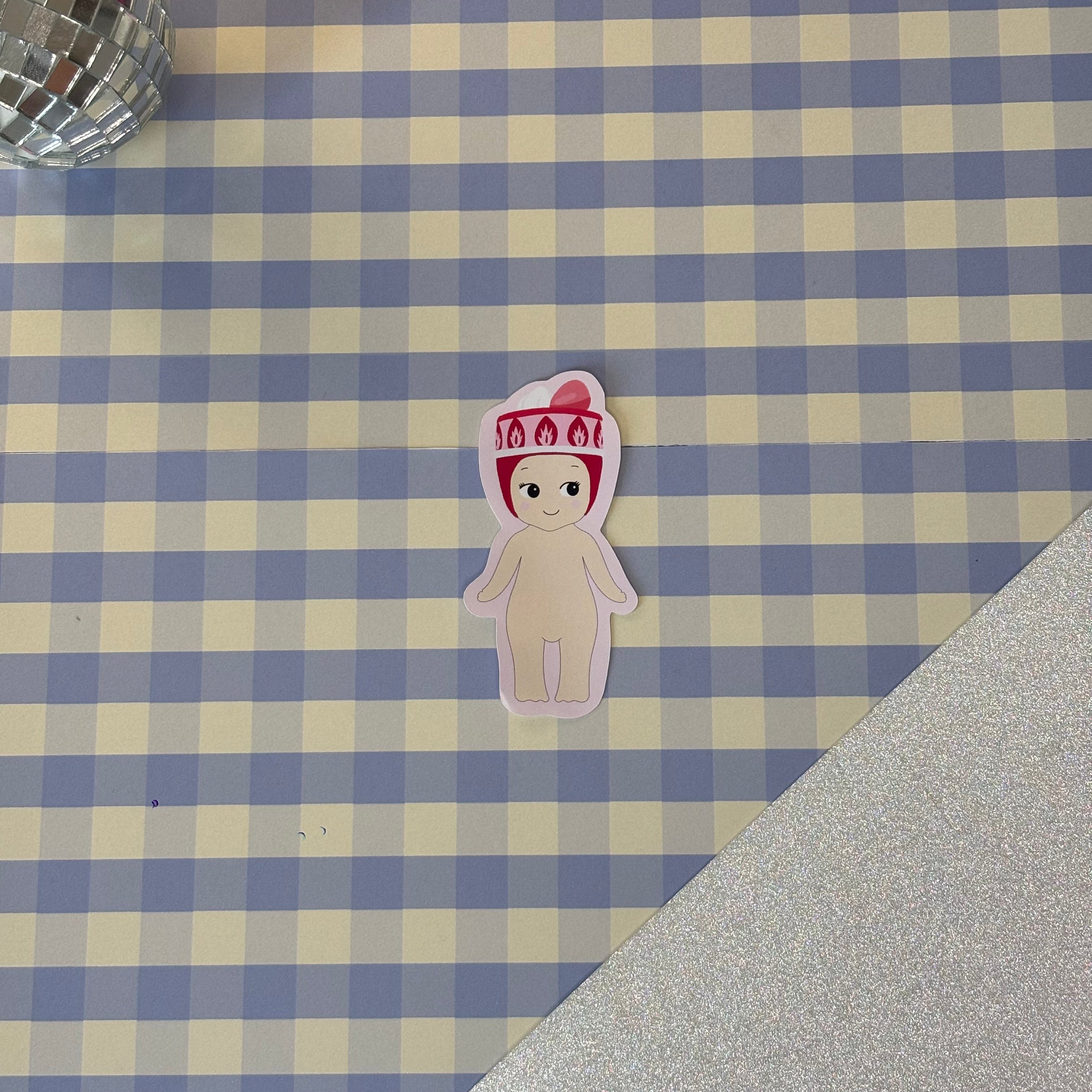 Sticker Baby gâteau à la fraise