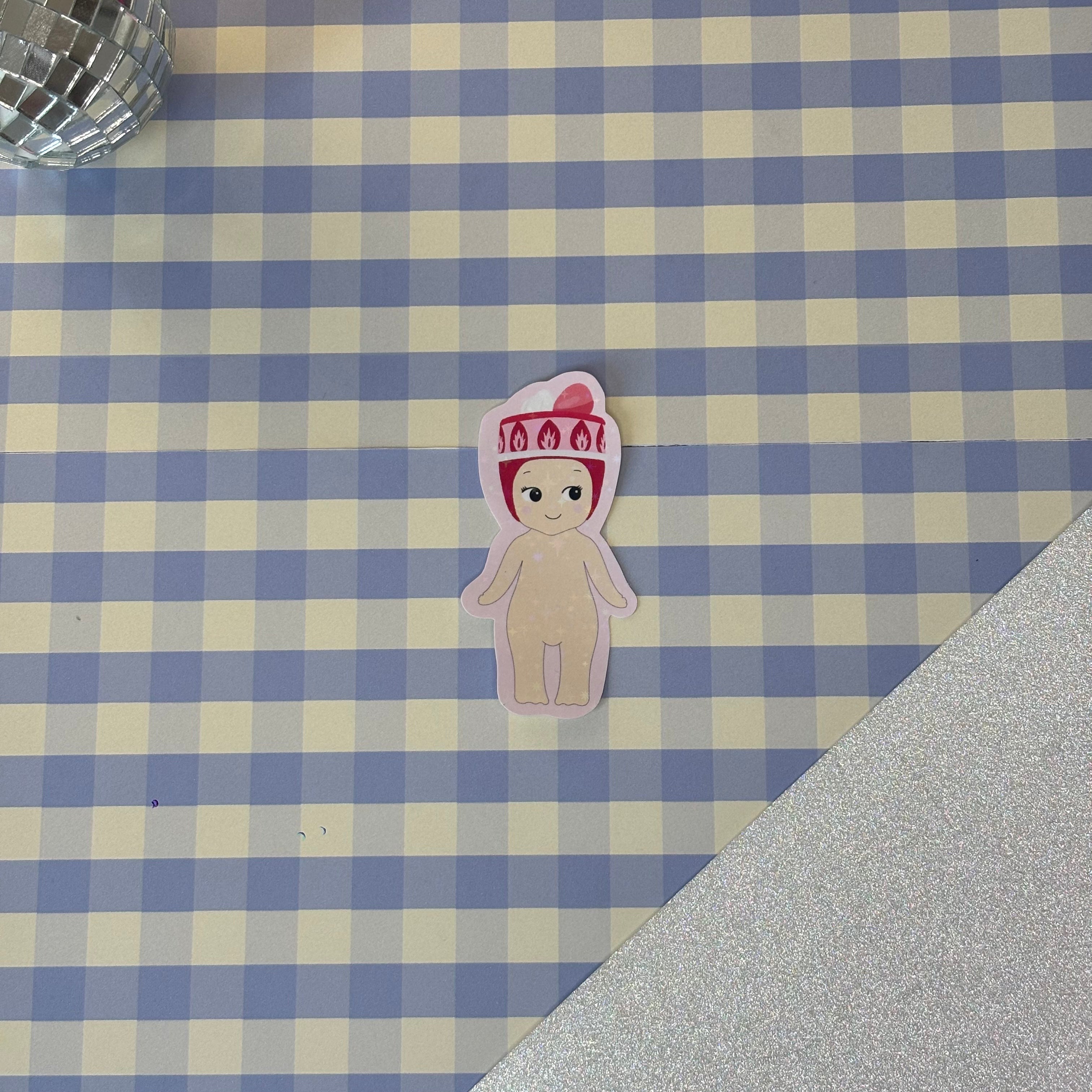 Sticker Baby gâteau à la fraise