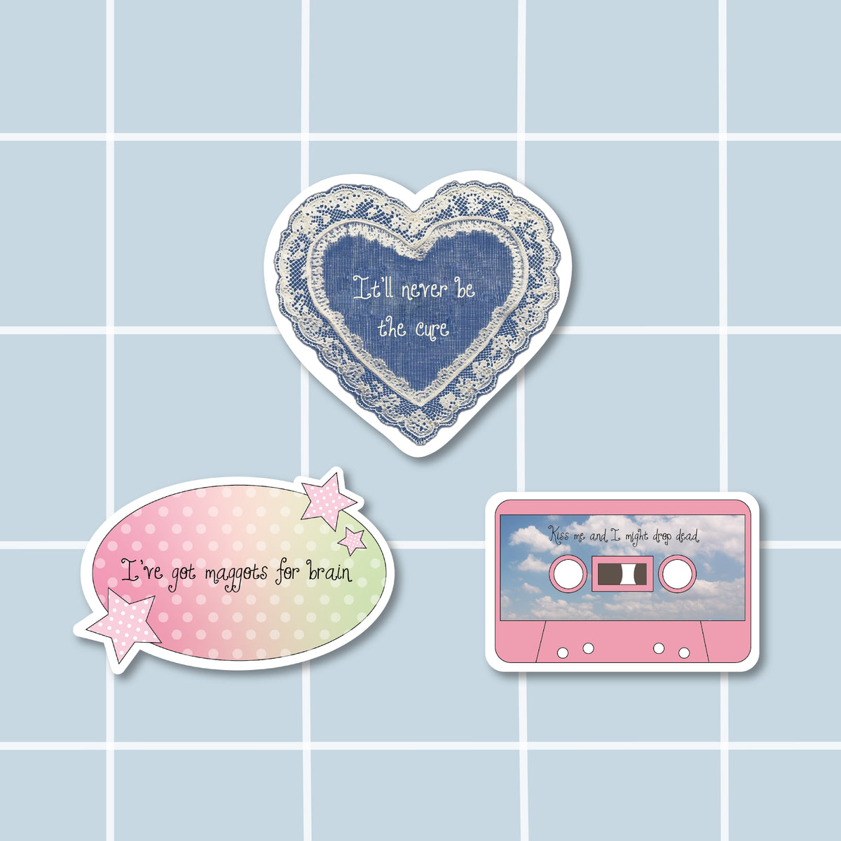 Pack 3 stickers - Mail Club Août