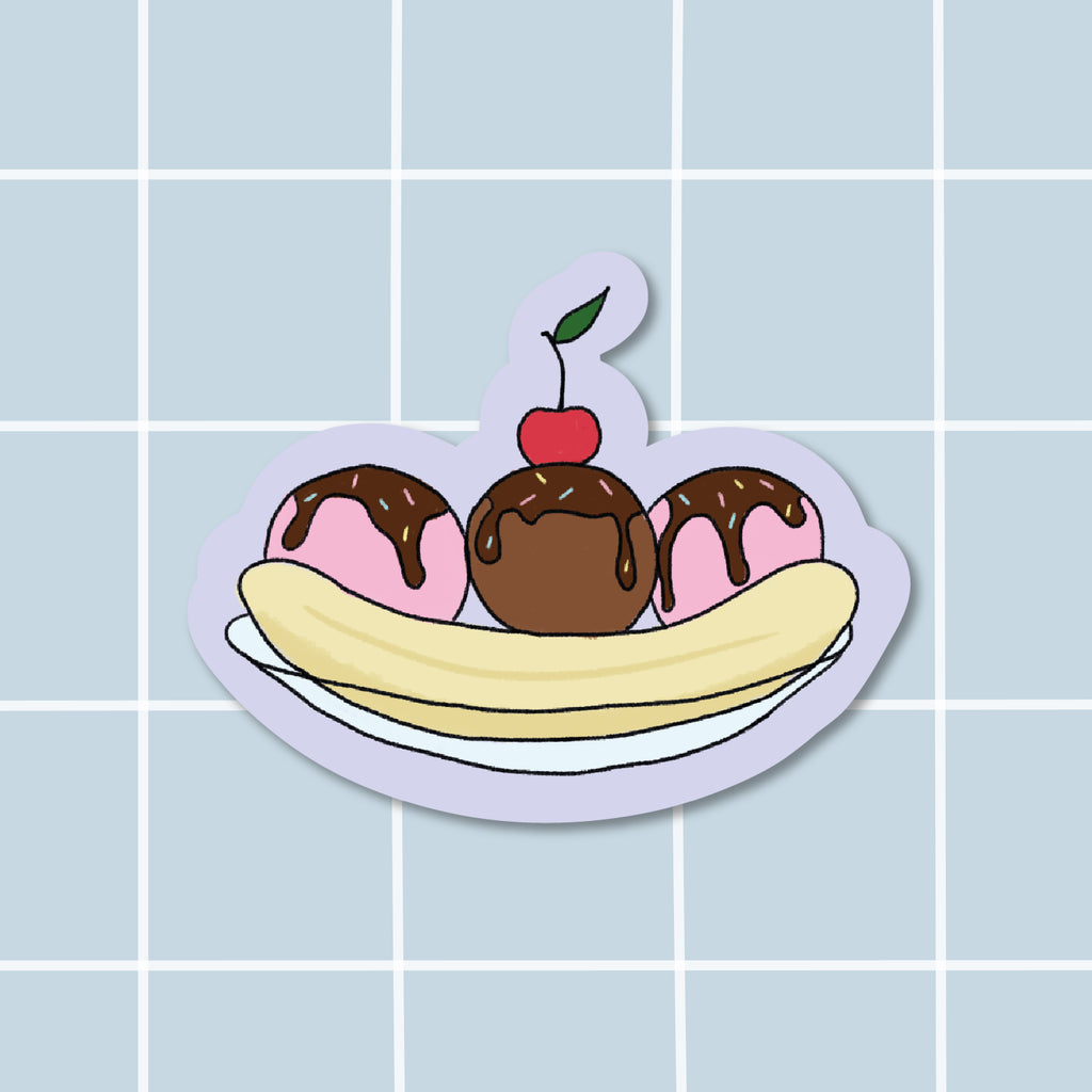Sticker Banana Split
