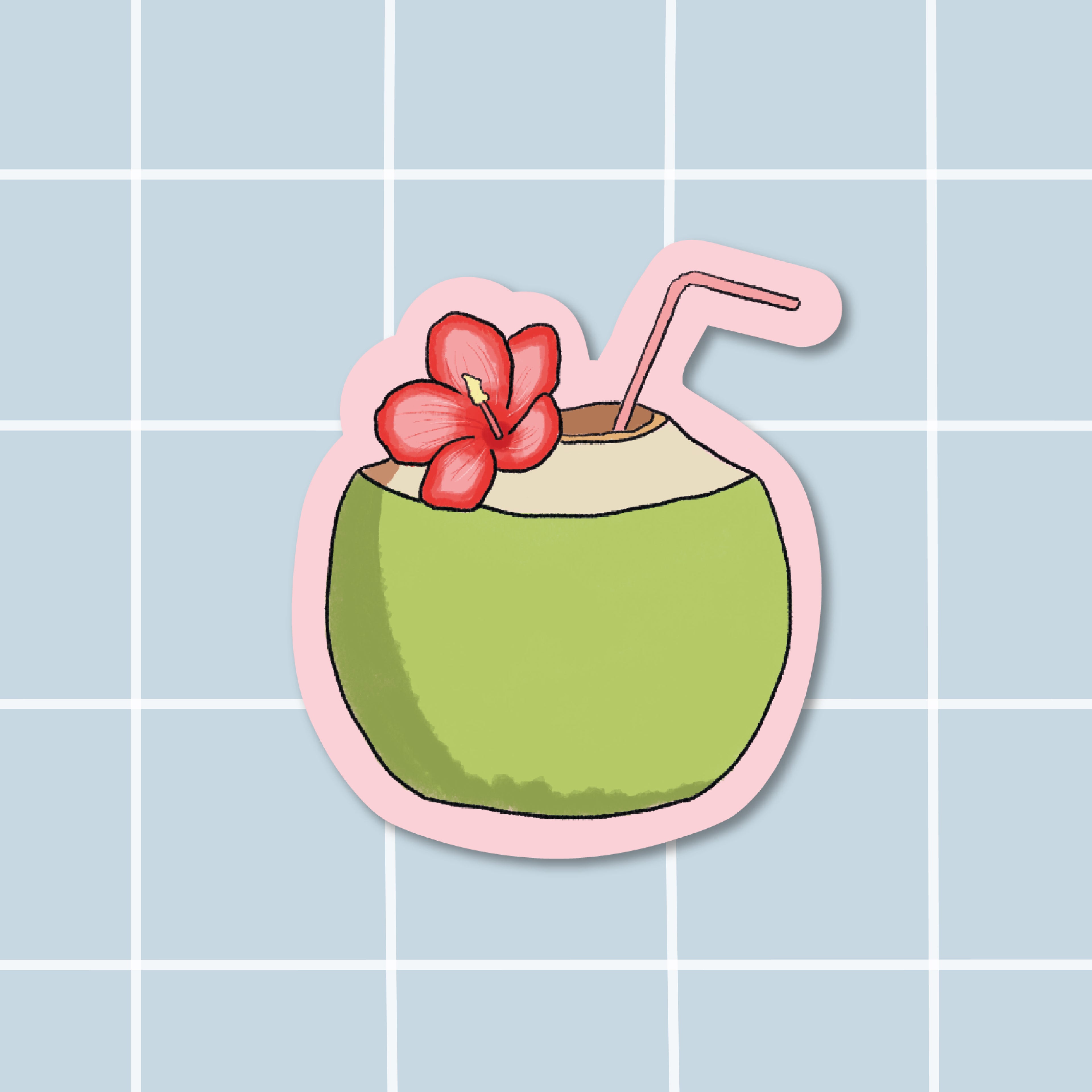 Sticker Noix de coco
