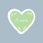 Sticker coeur "amore"