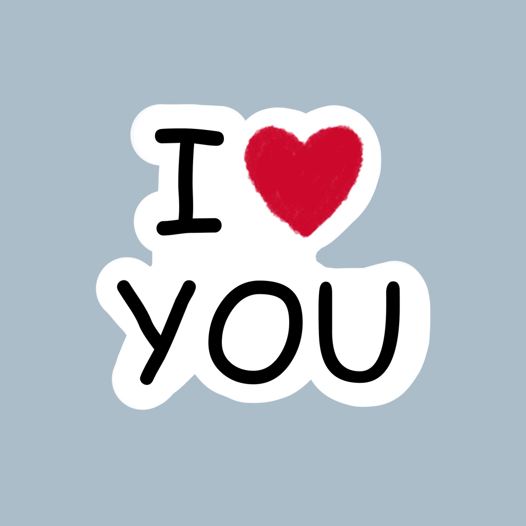 Sticker "I love you"