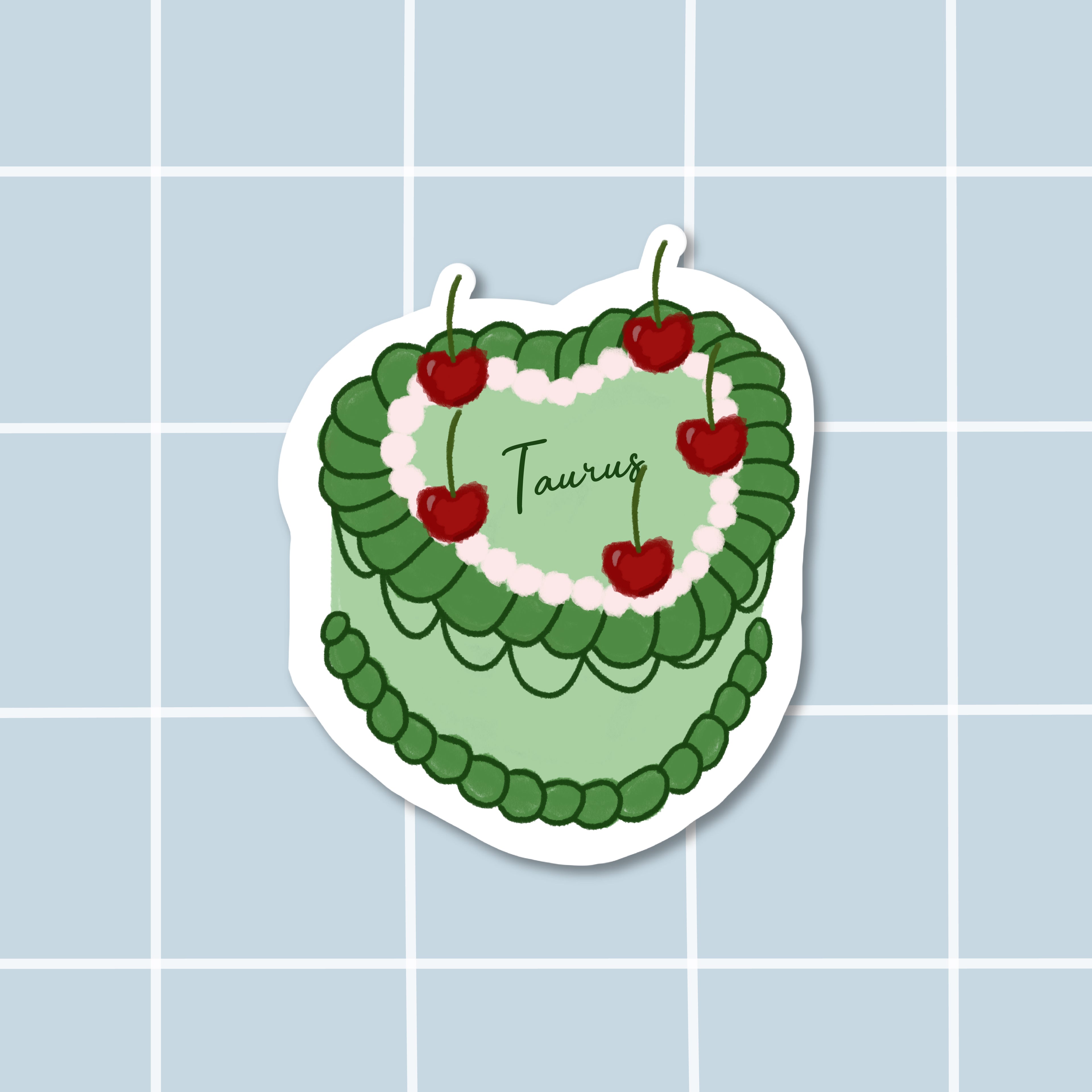 Sticker bento cake Taurus (Taureau)