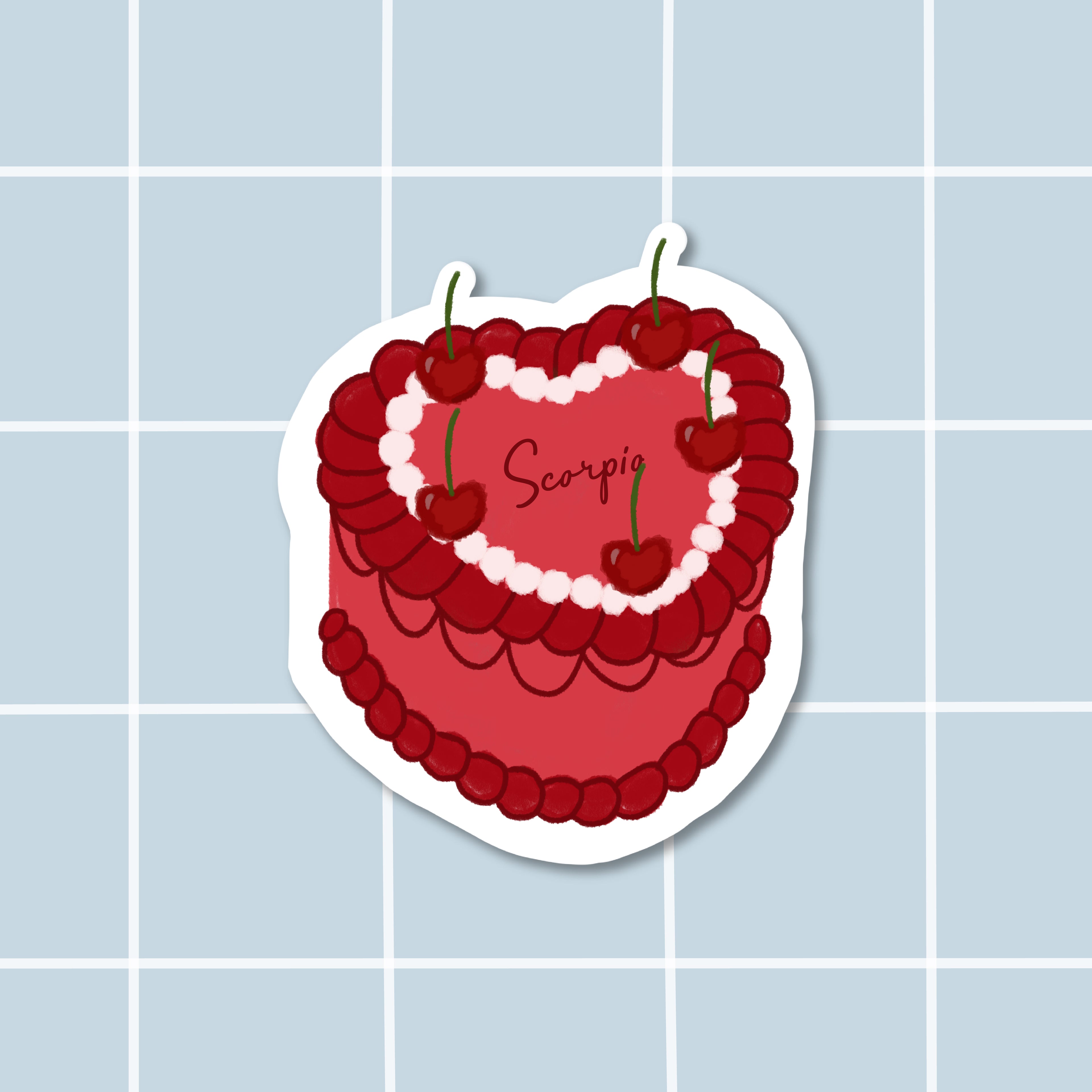 Sticker bento cake Scorpio (Scorpion)