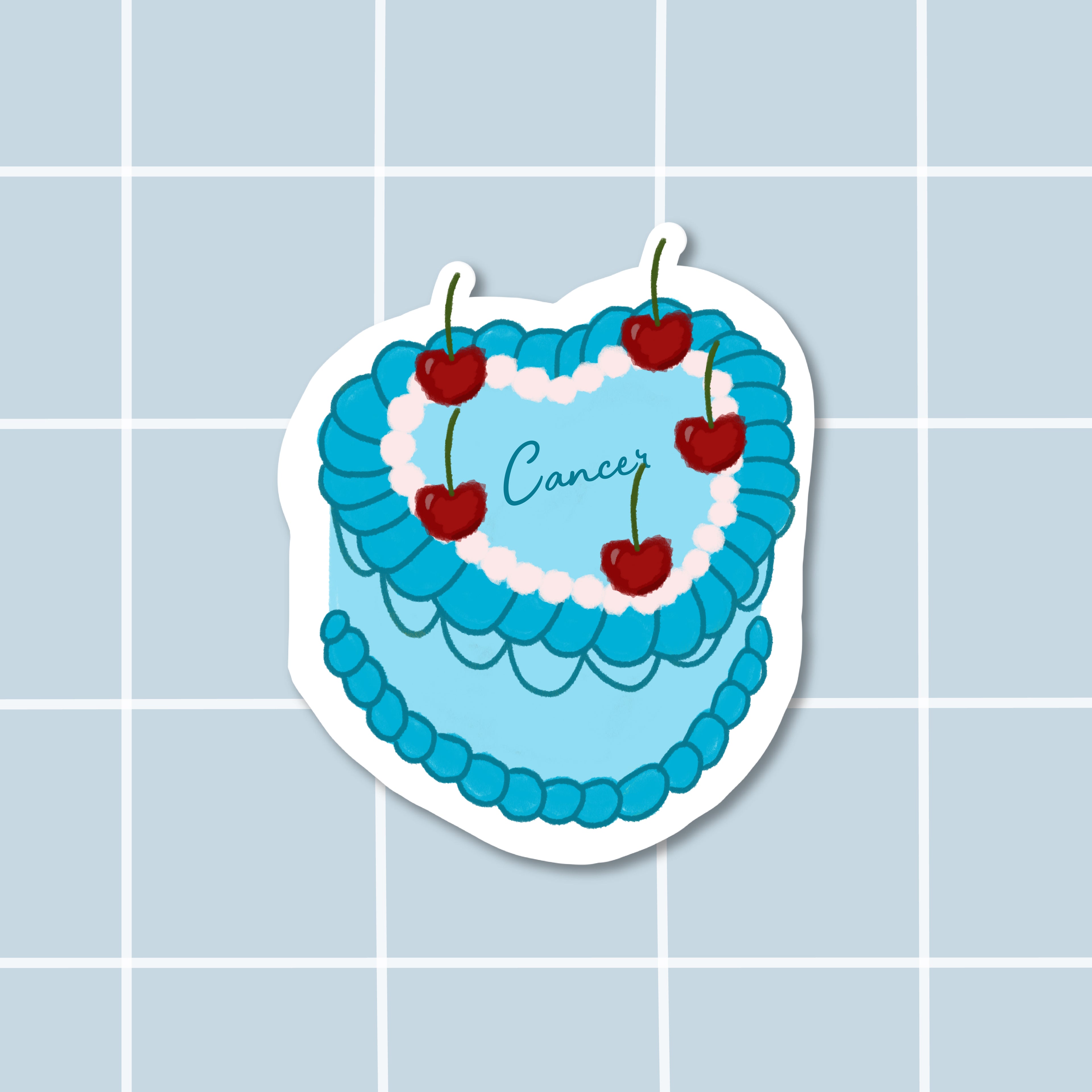 Sticker bento cake Cancer (Cancer)