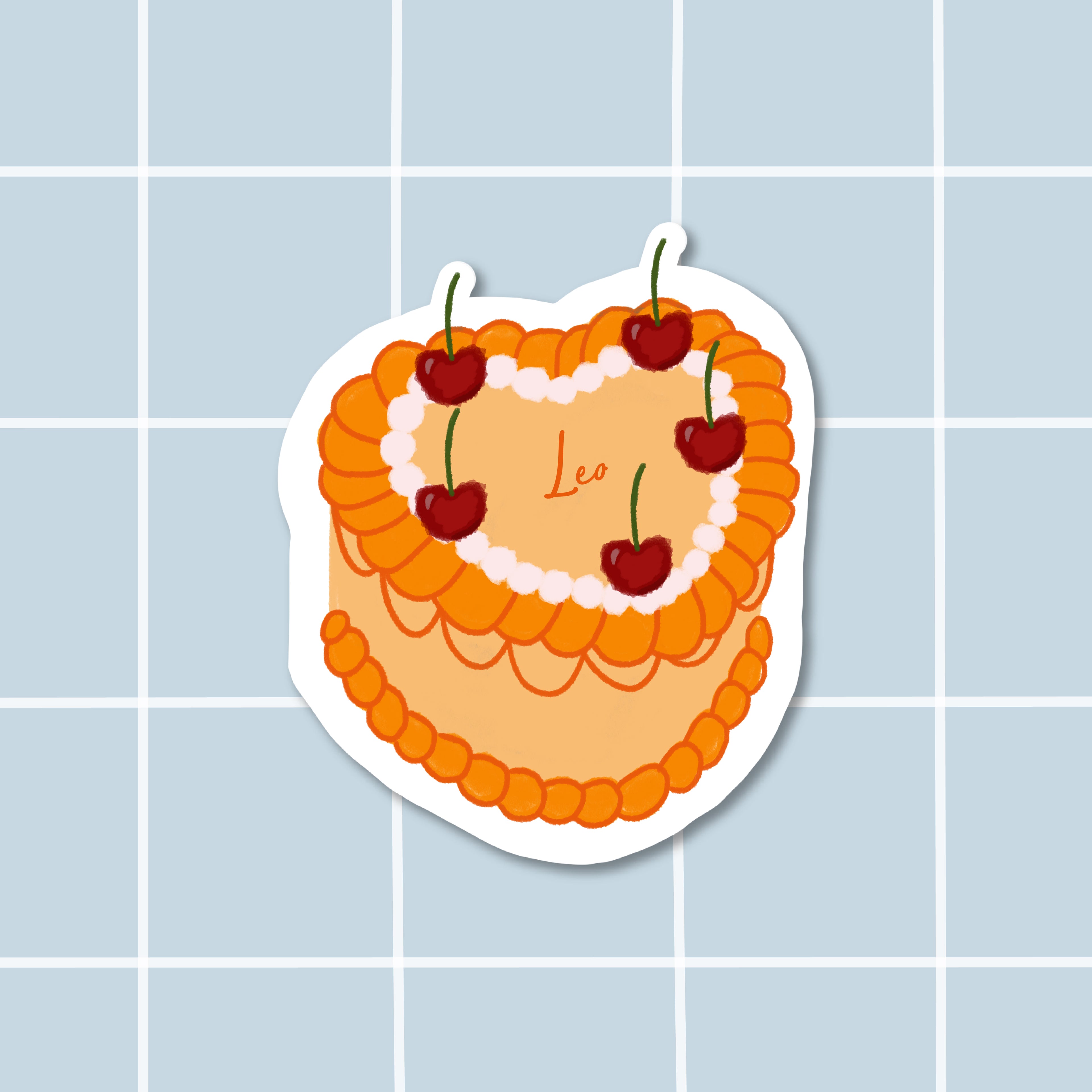Sticker bento cake Leo (Lion)