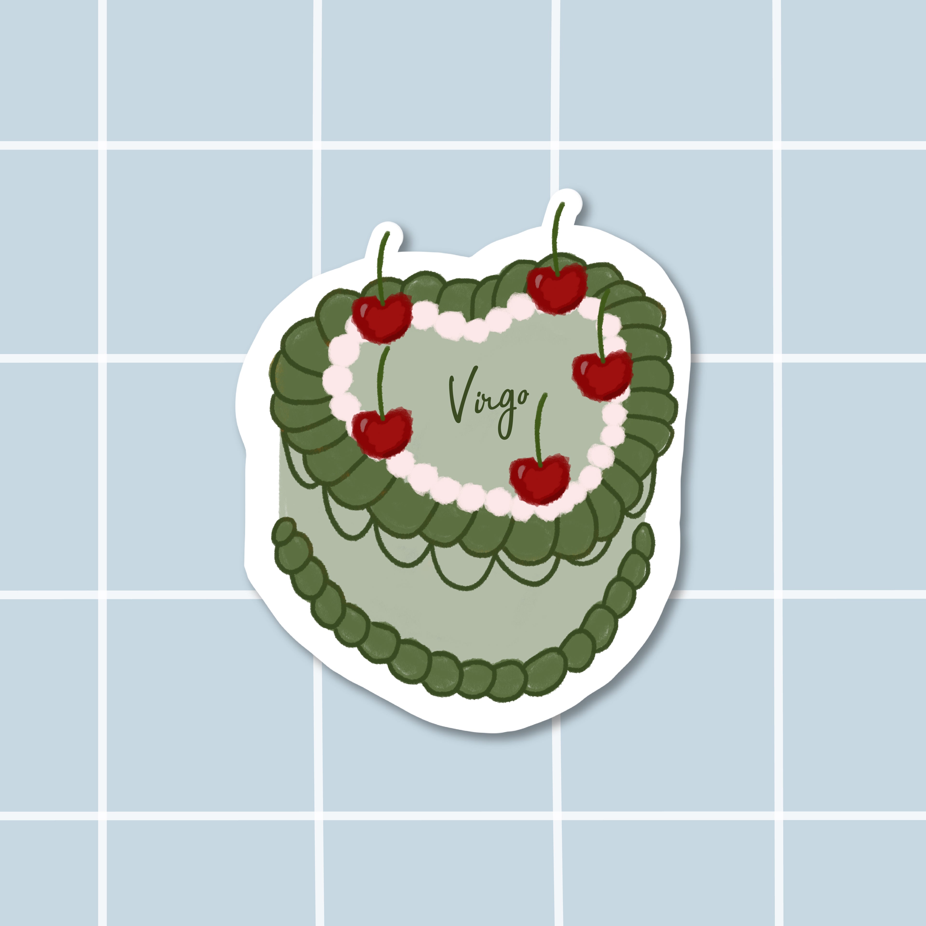 Sticker bento cake Virgo (Vierge)