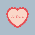 Sticker coeur "be kind"