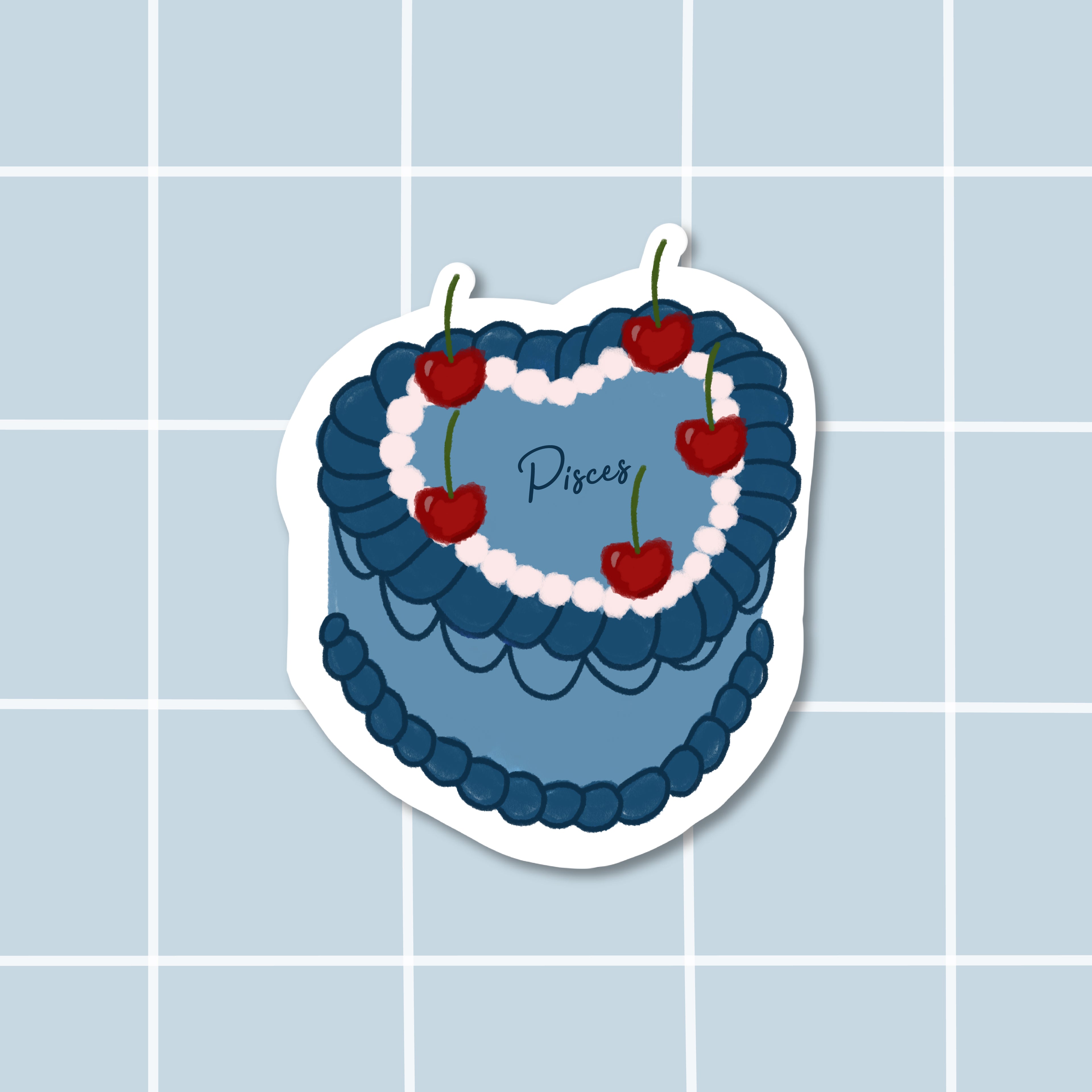 Sticker bento cake Pisces (Poisson)