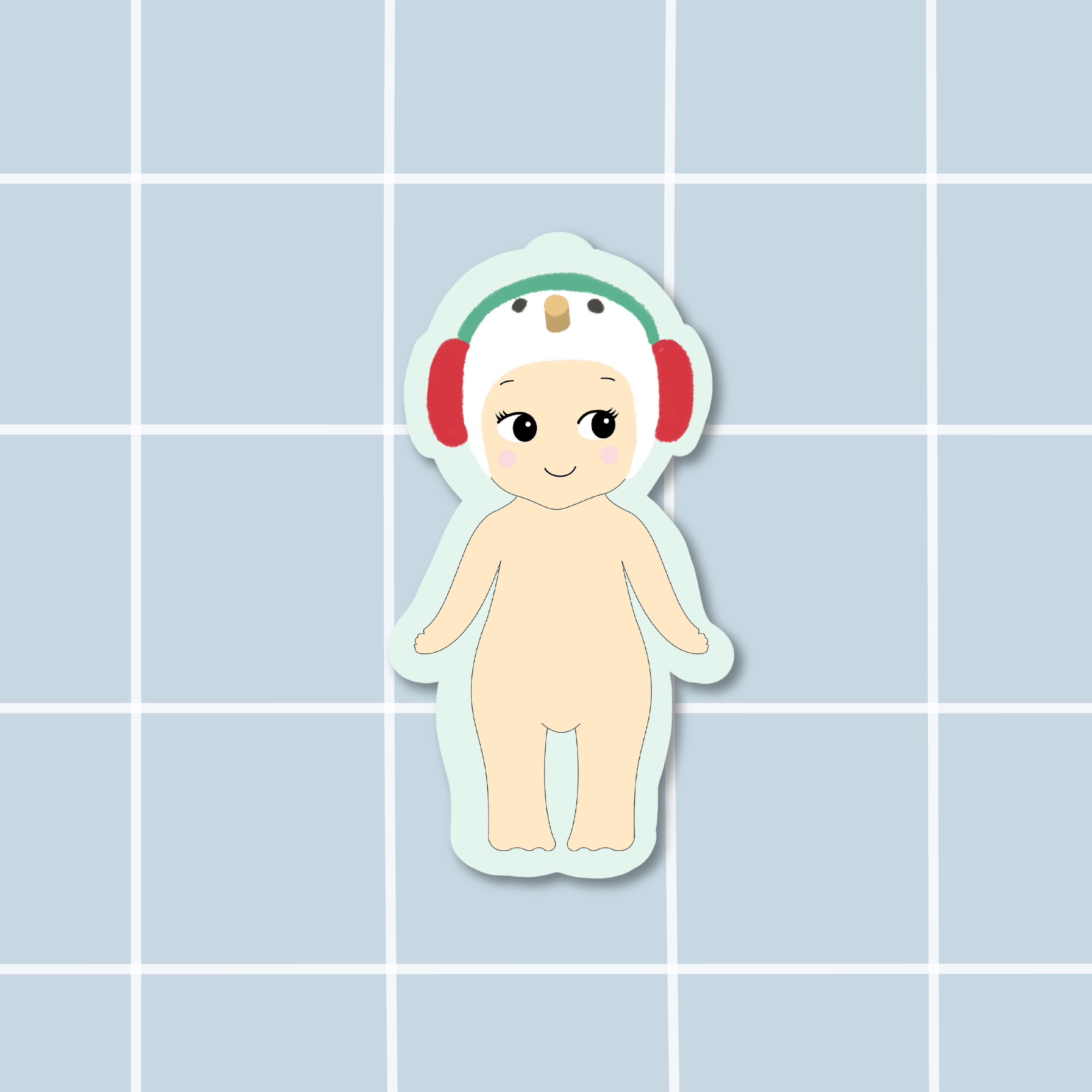 Sticker Baby Bonhomme De Neige