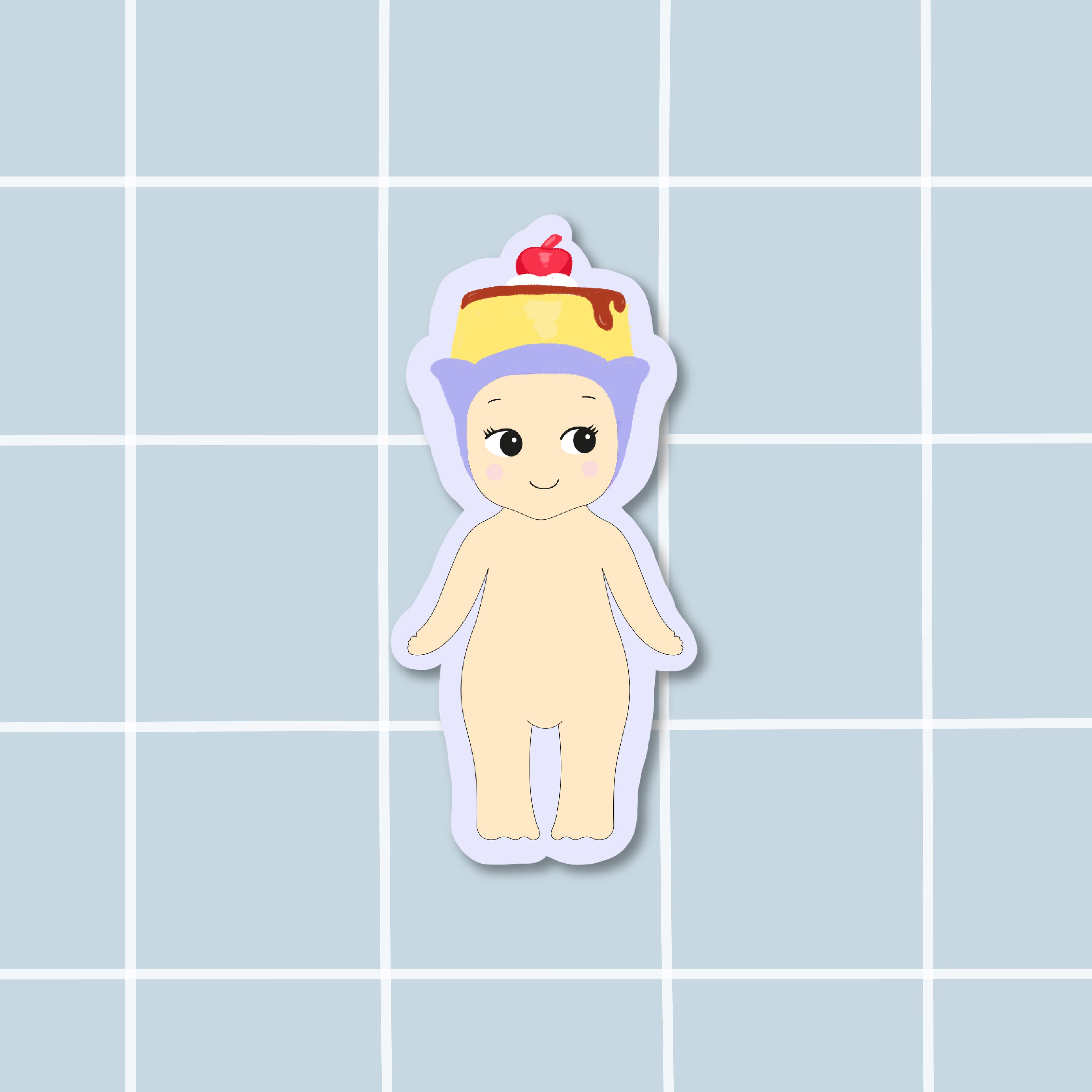 Sticker Baby flan