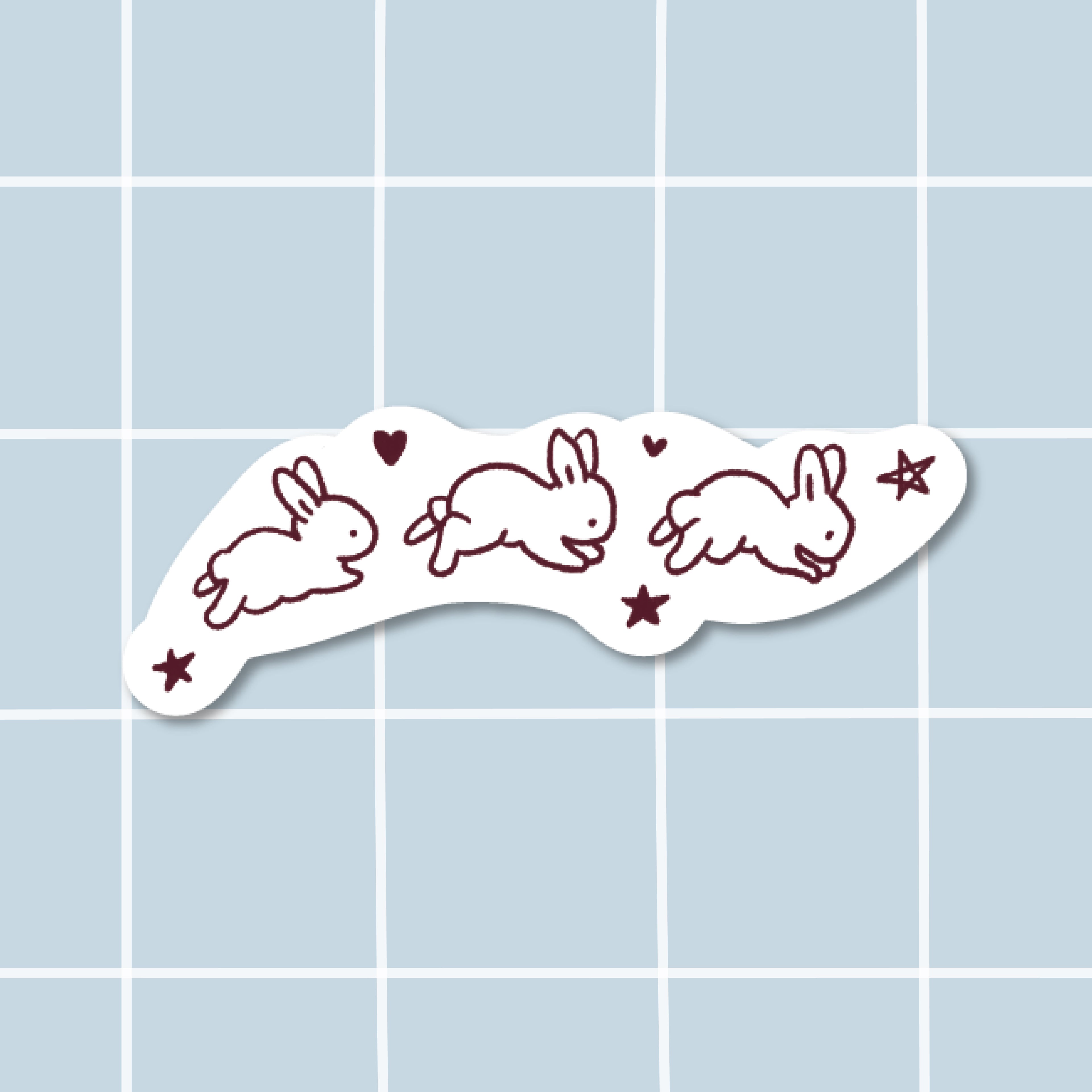 Sticker course de lapin
