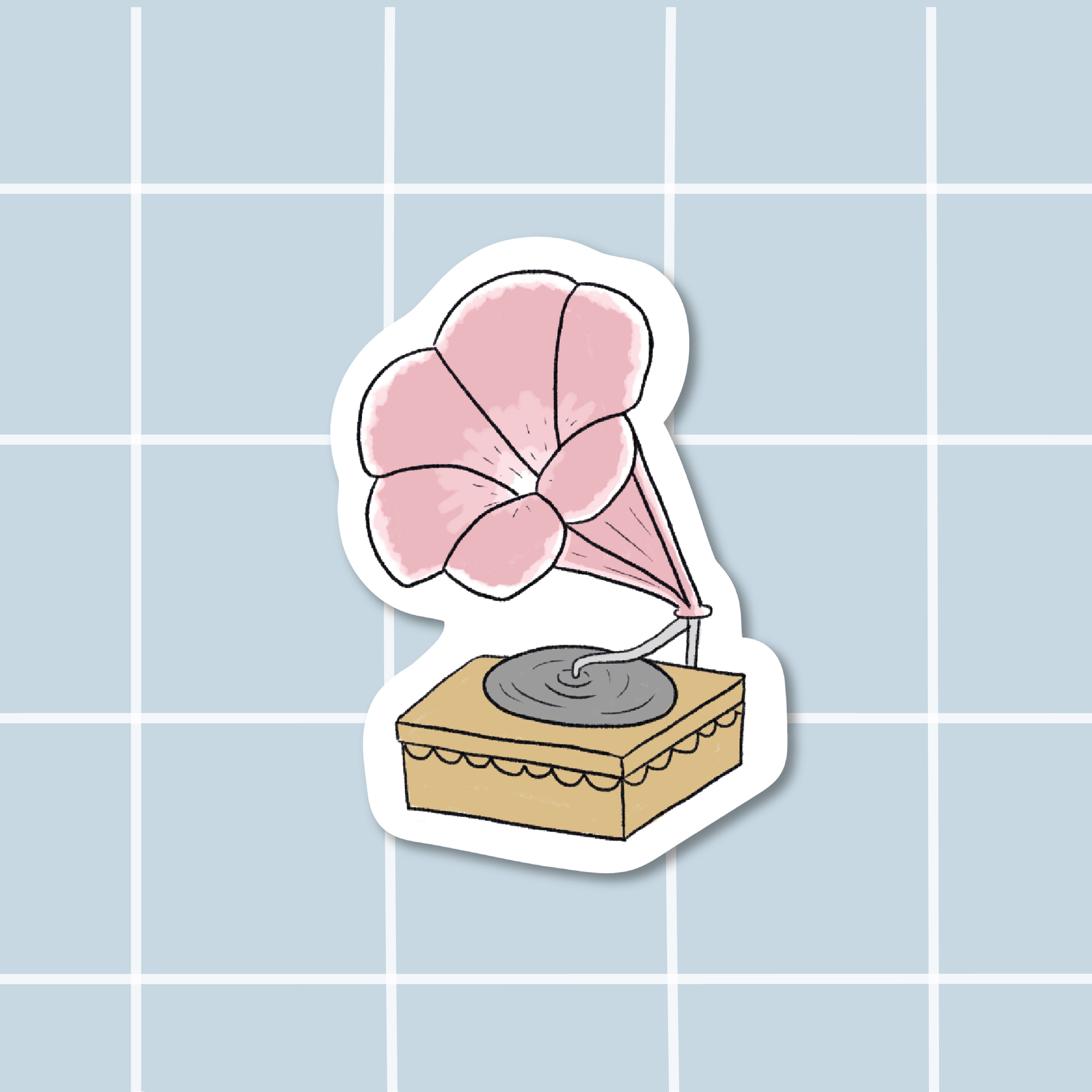Sticker Tourne disque