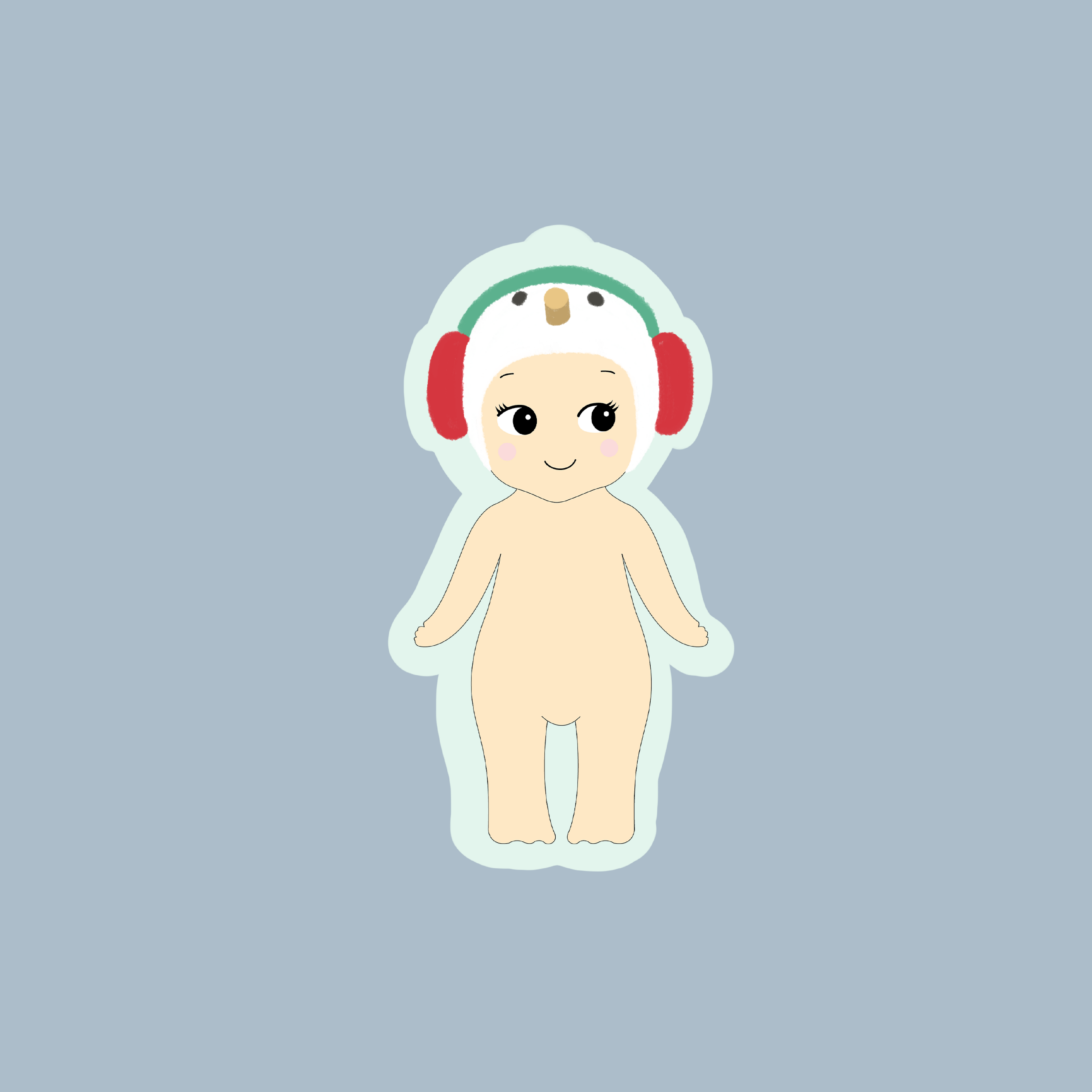 Sticker Baby Bonhomme De Neige