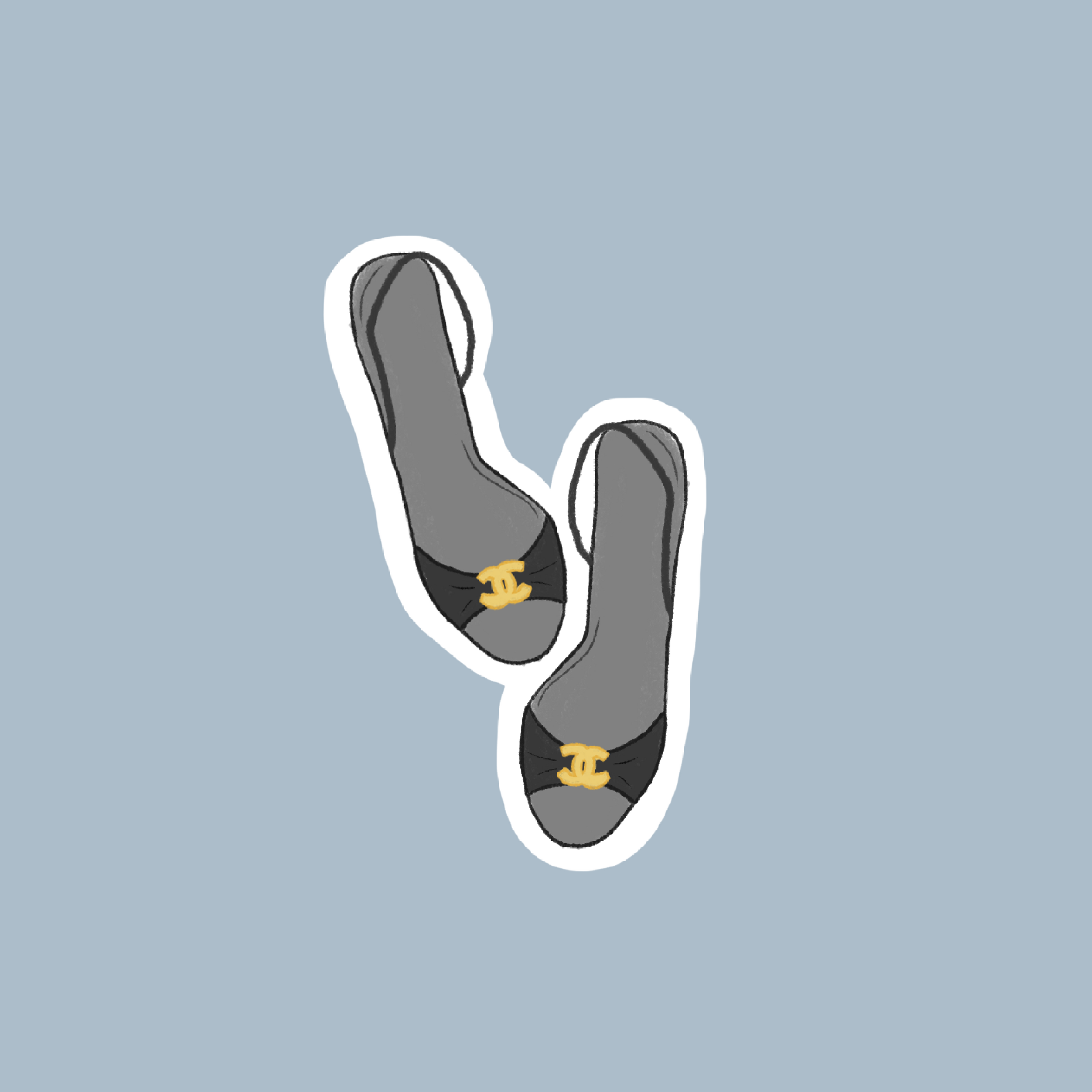 Sticker Chaussures à talons noirs