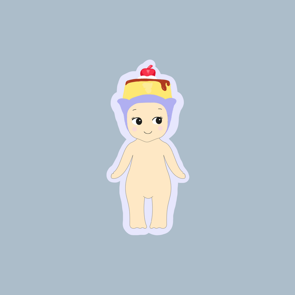 Sticker Baby flan