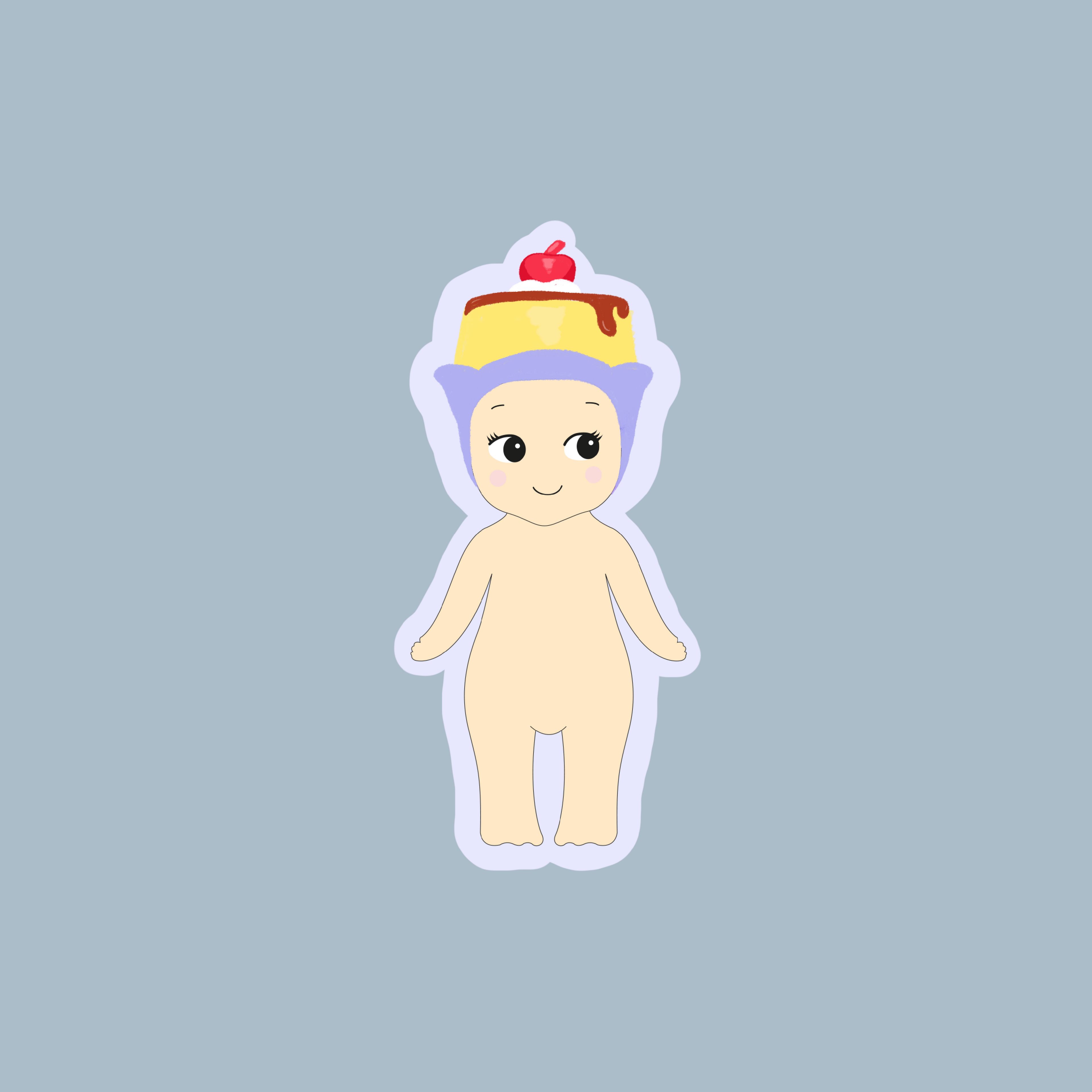 Sticker Baby flan