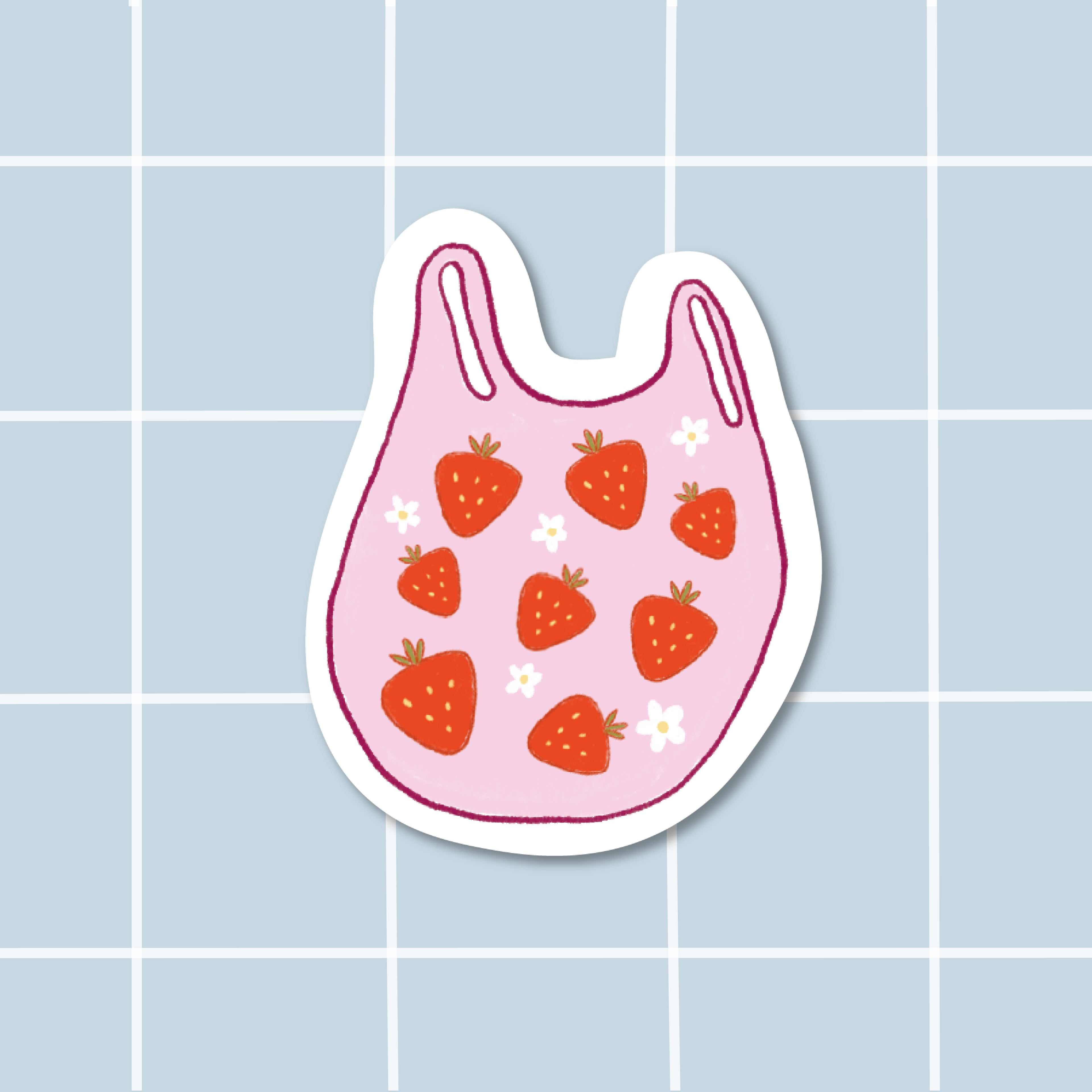 Sticker Sac de fraises
