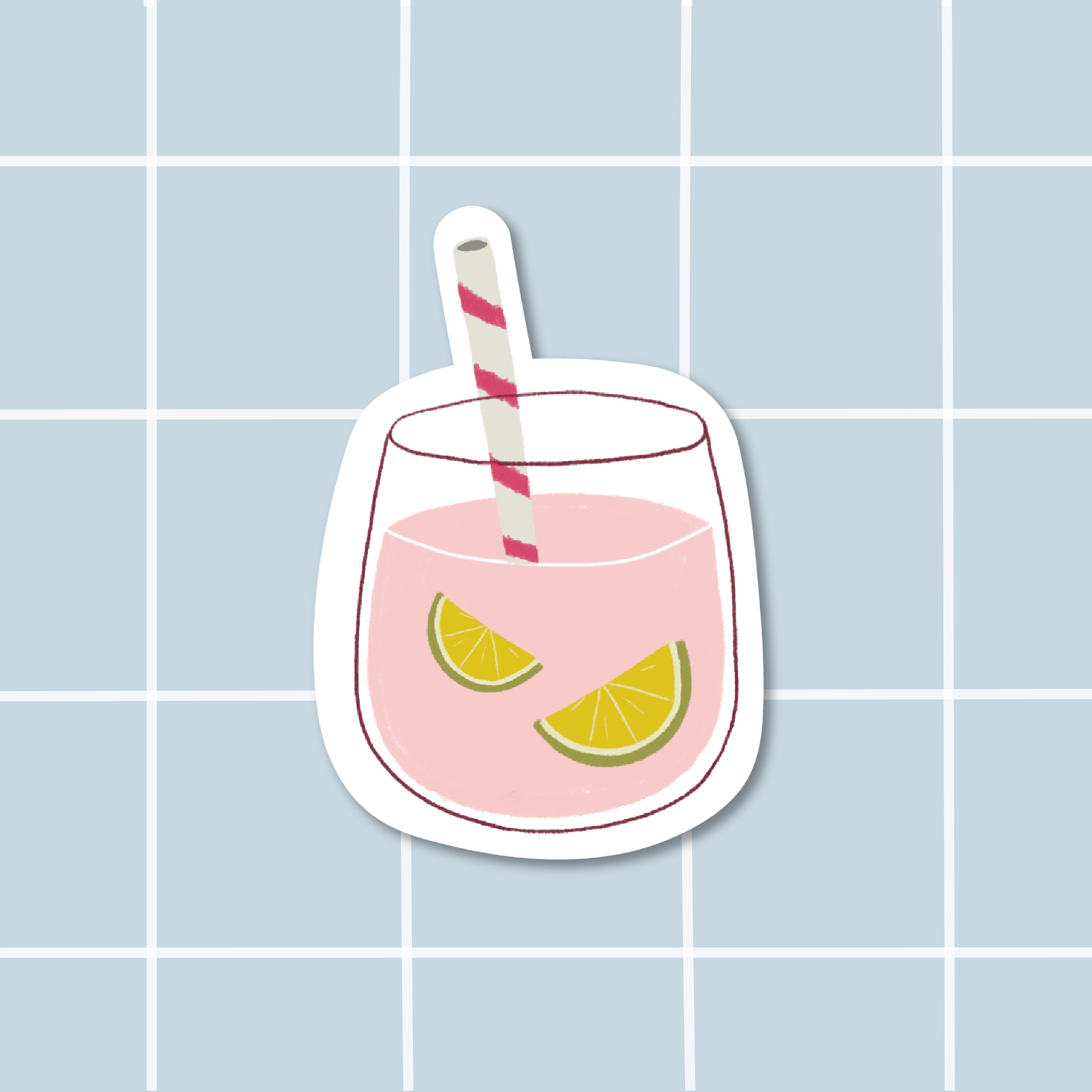 Sticker Jus de Fraise