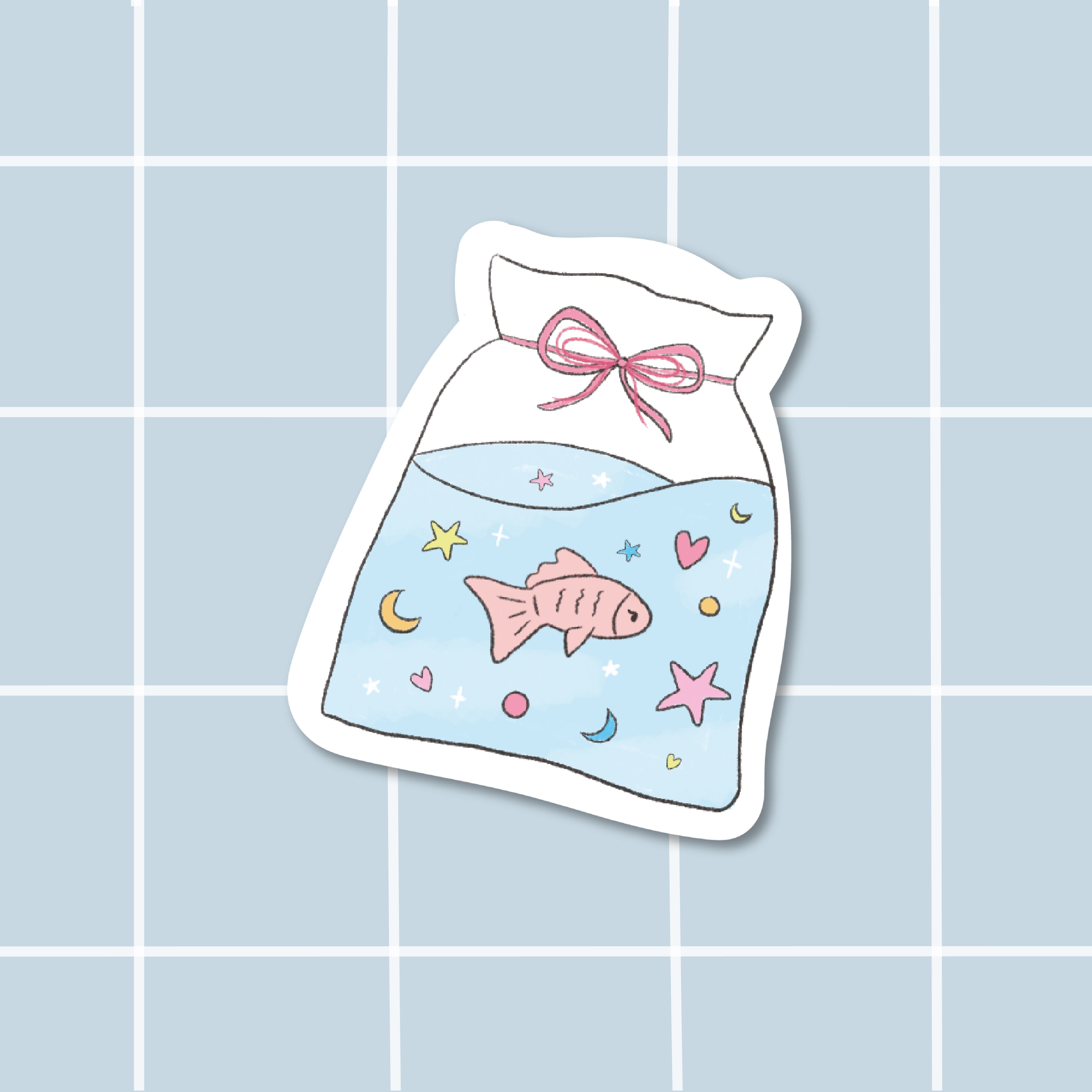 Sticker Sac à poisson