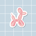 Sticker Chien en ballon