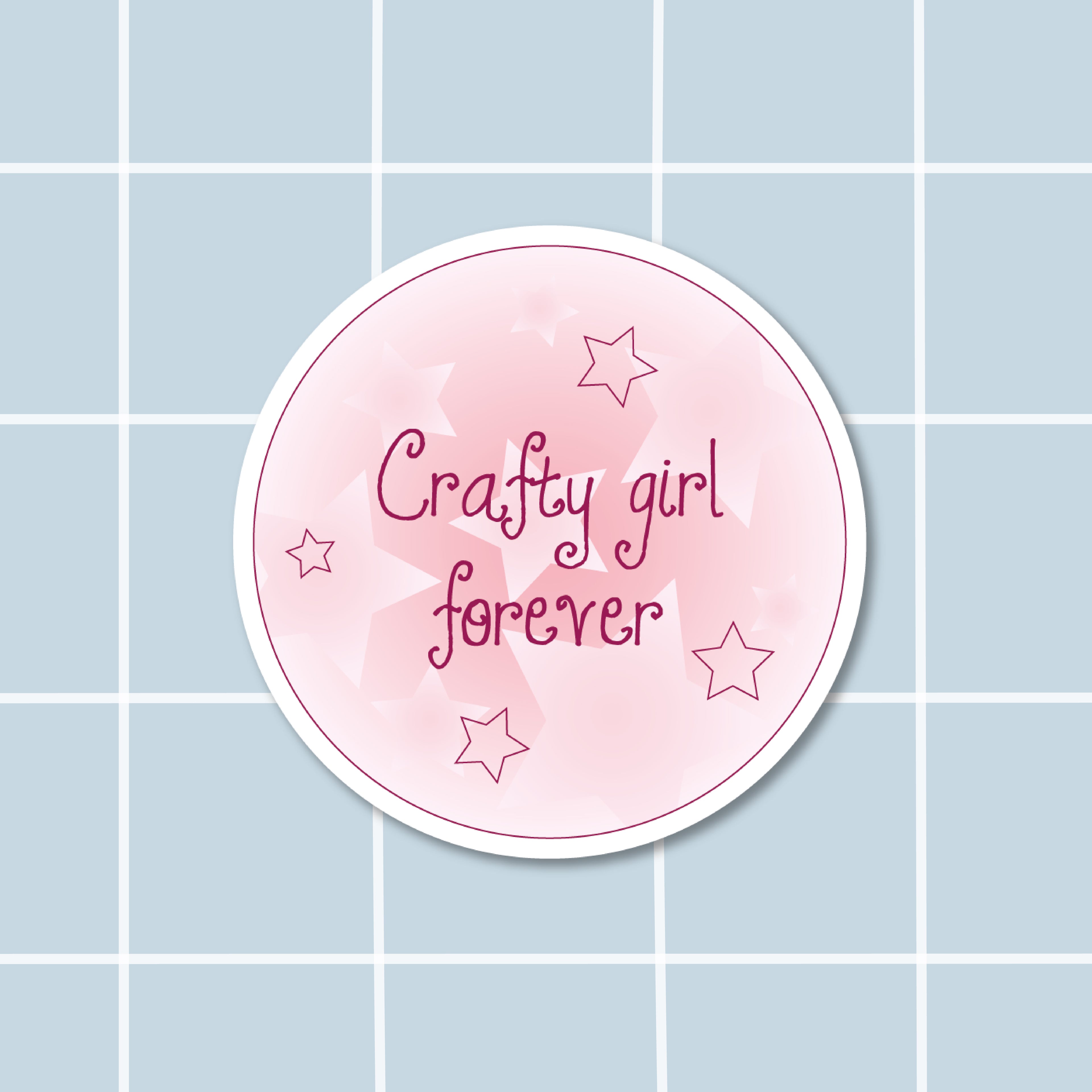 Sticker Crafty girl 4ever