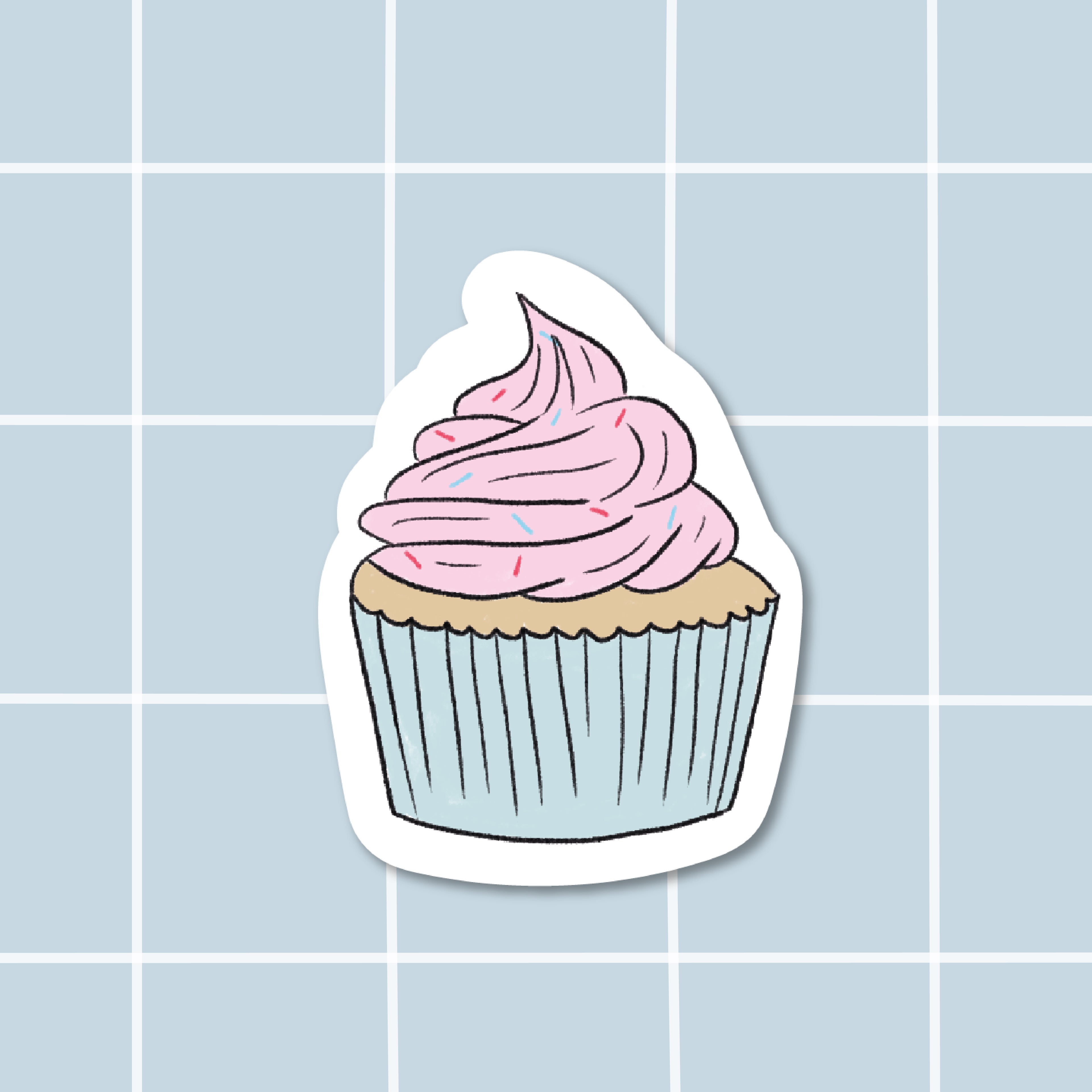 Sticker Cup Cake