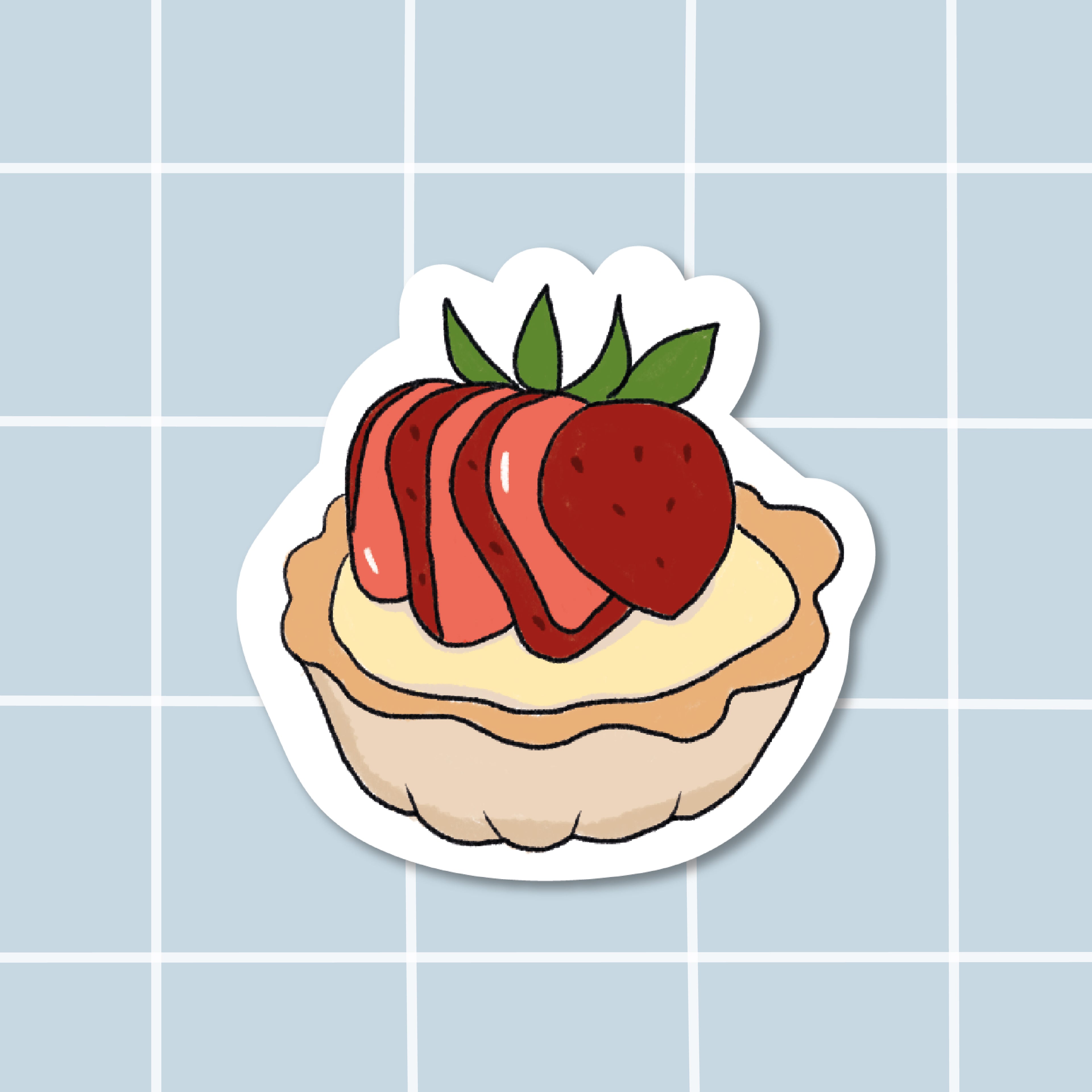 Sticker Tartelette à la fraise