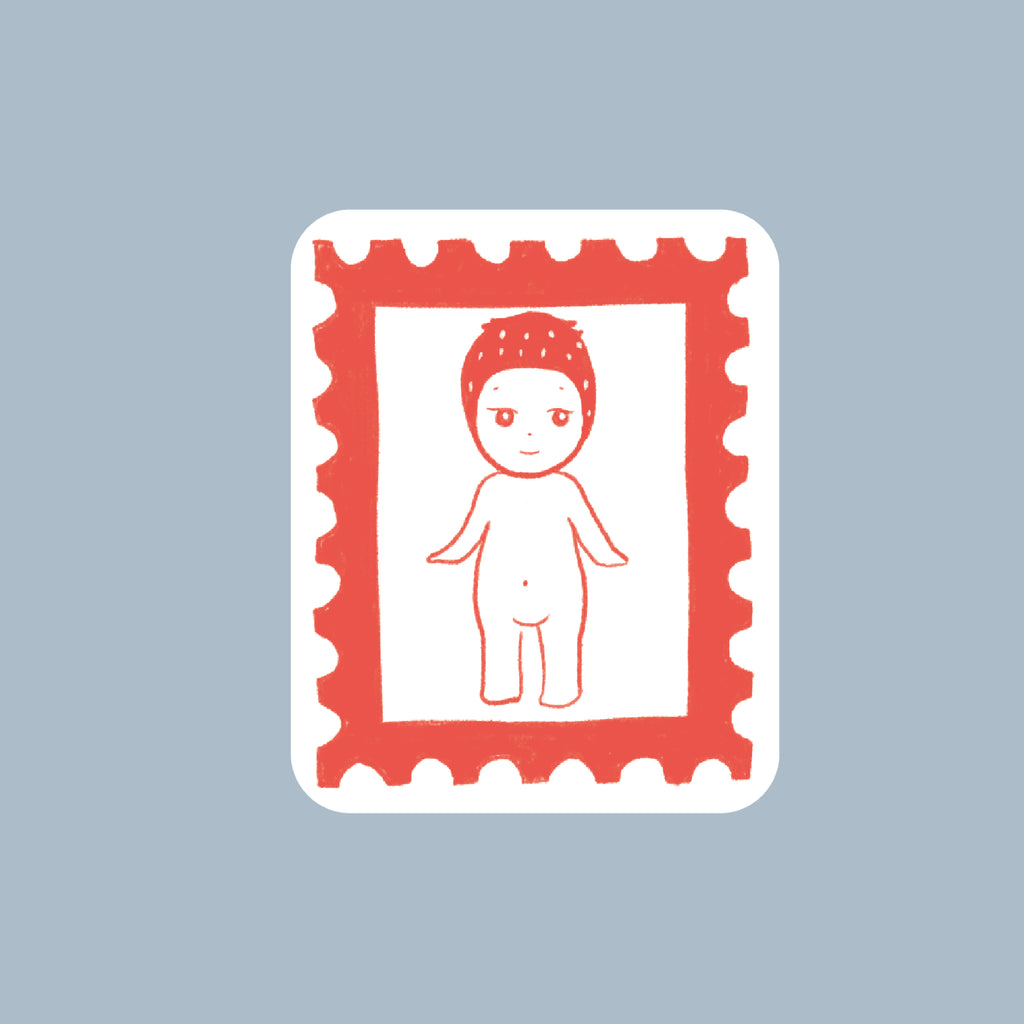 Sticker Timbre Baby Fraise